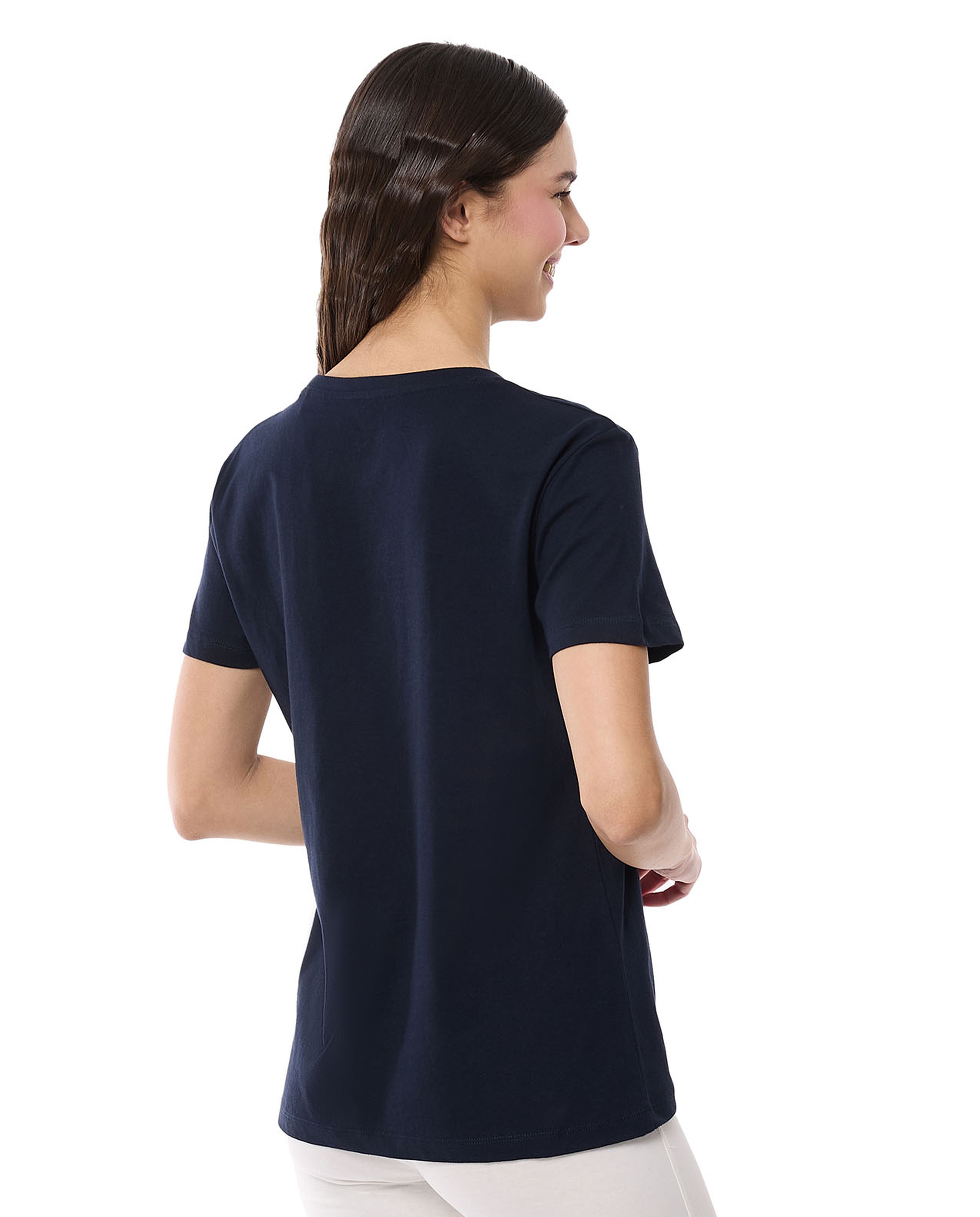 Printed T-Shirt with Crew Neck and Short Sleeves