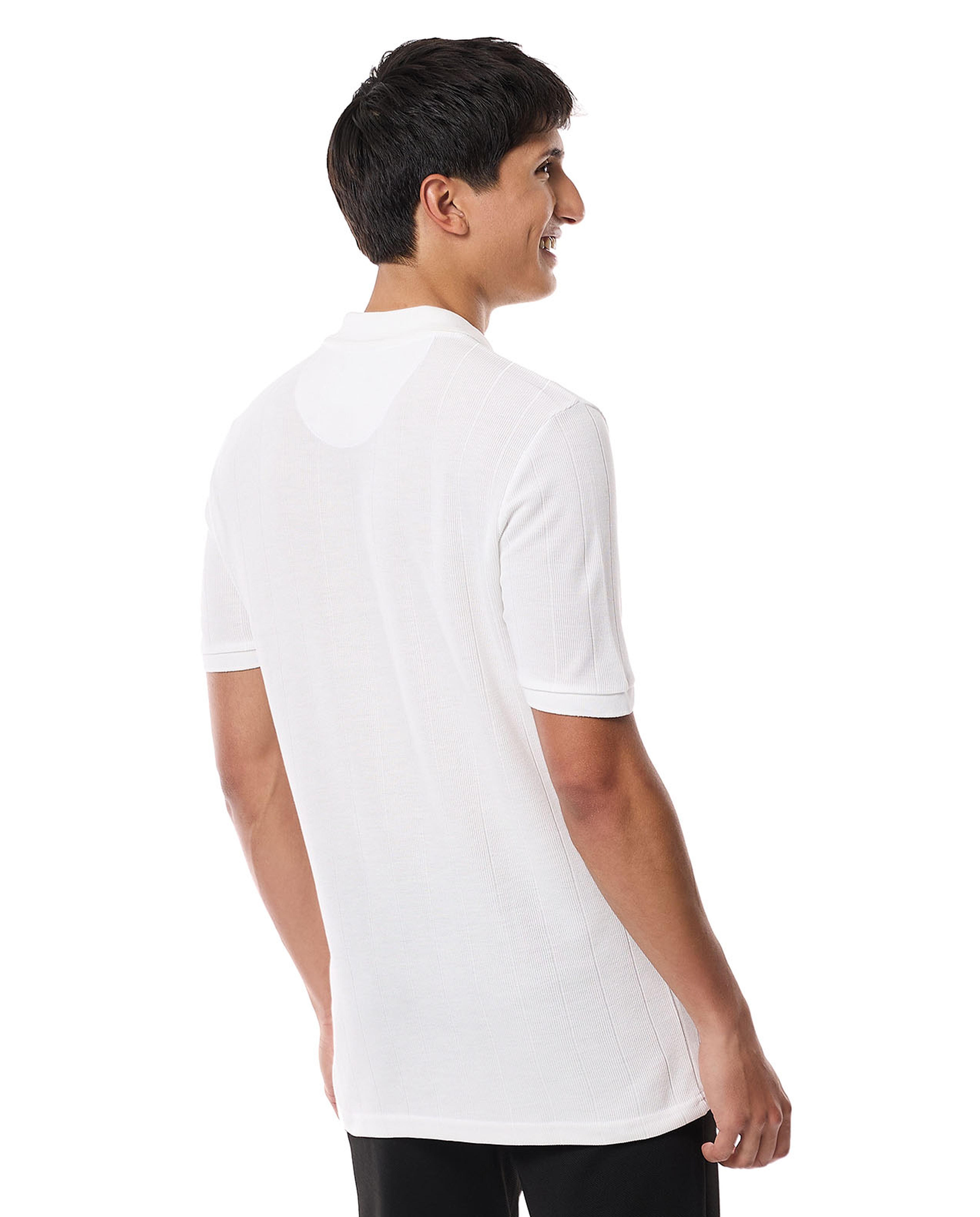 Knitted Polo T-Shirt with Short Sleeves