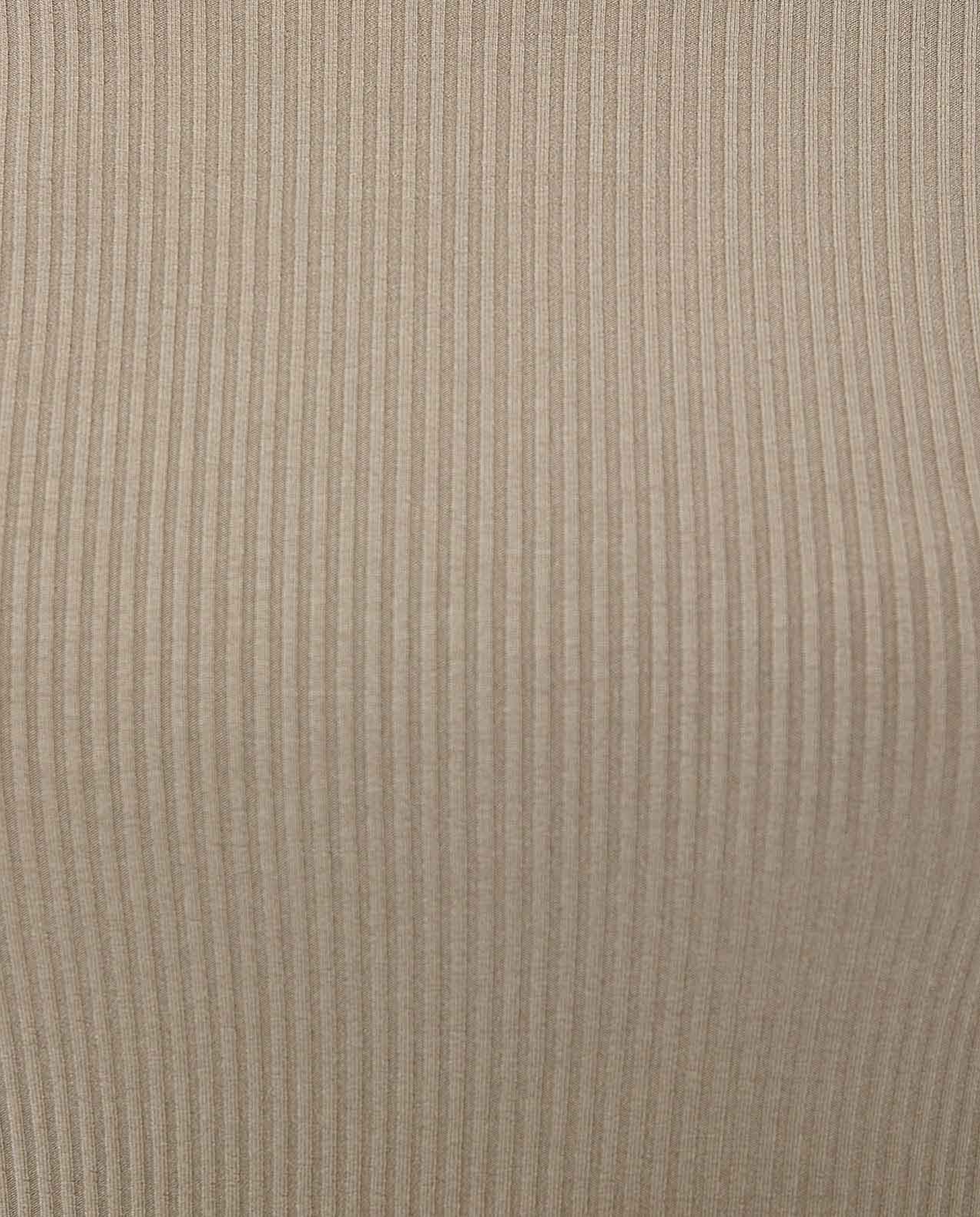 Ribbed Top with Round Neck and Short Sleeves