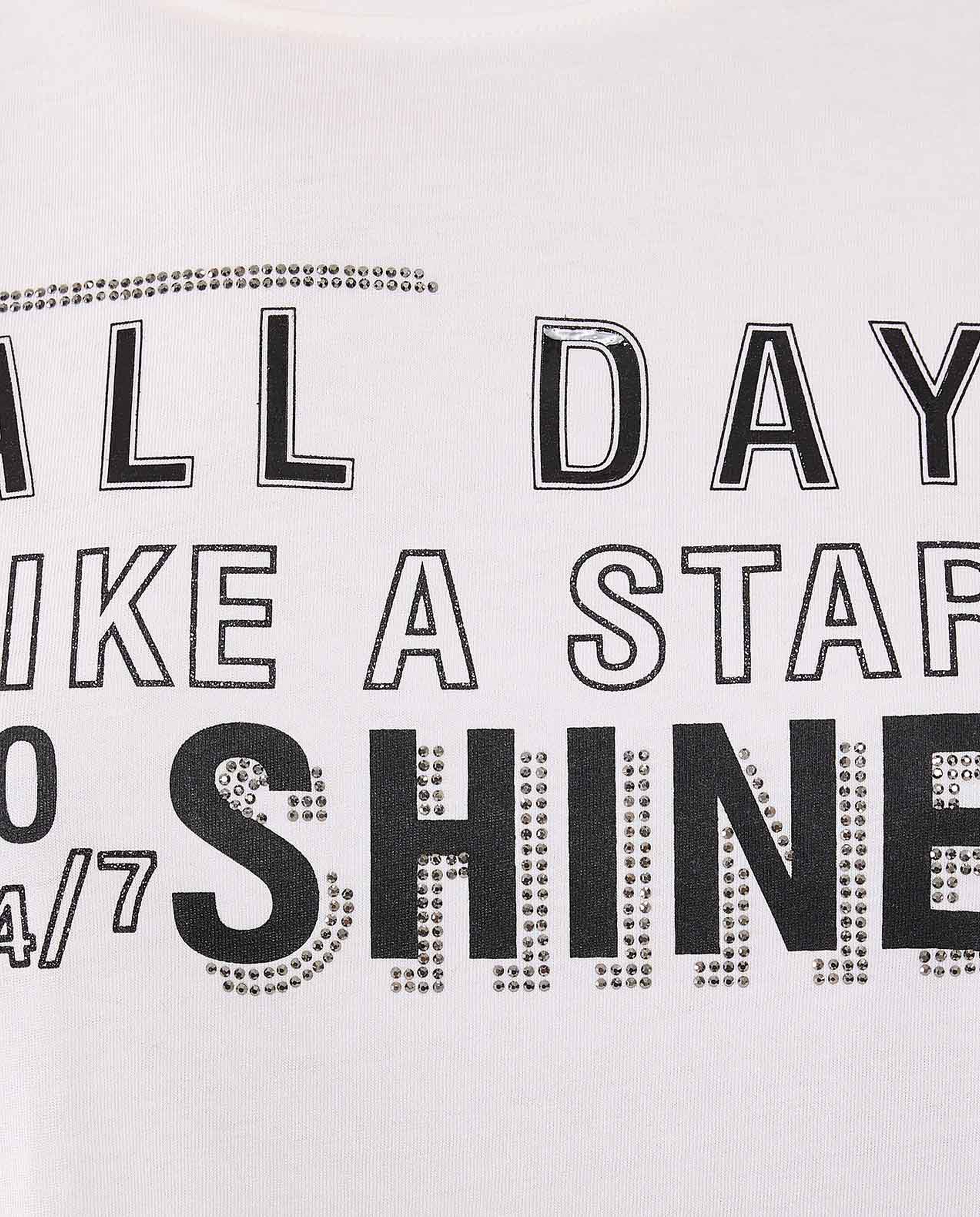 Printed T-Shirt with Crew Neck and Short Sleeves