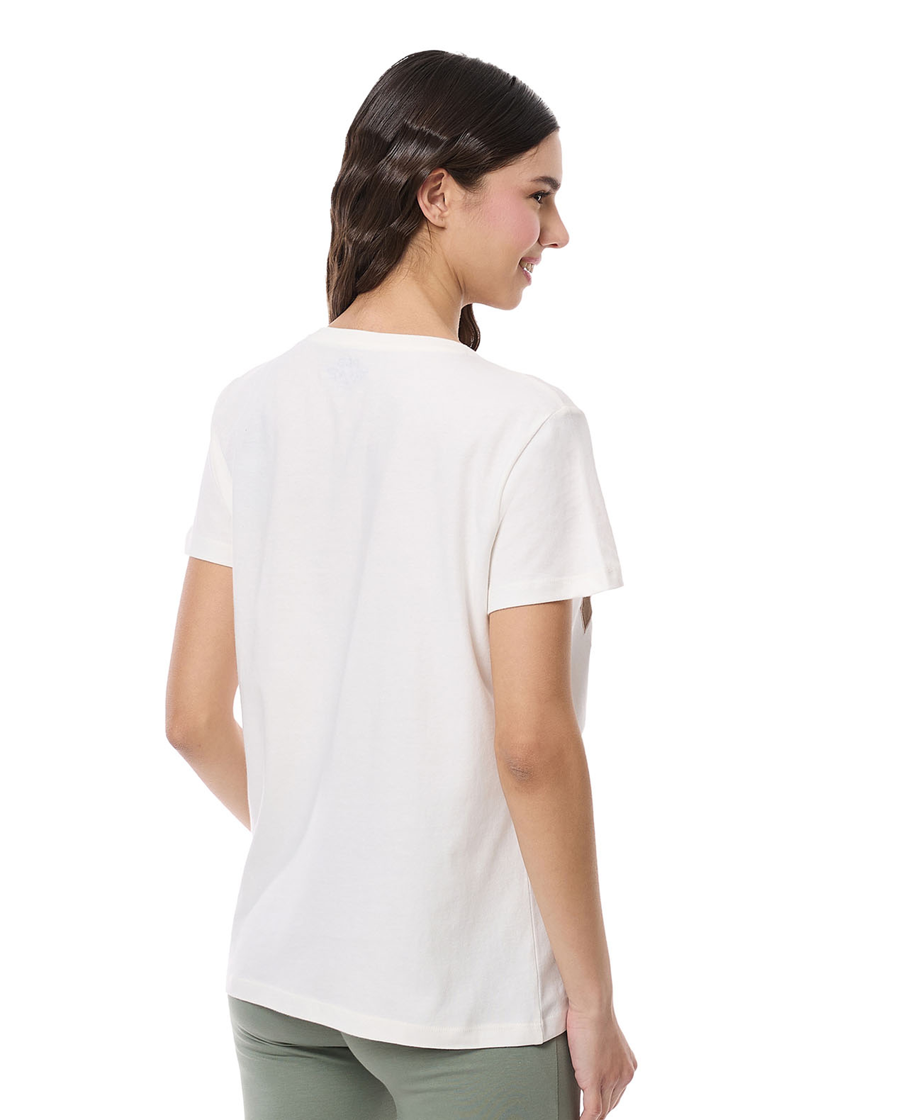 Printed T-Shirt with Crew Neck and Short Sleeves