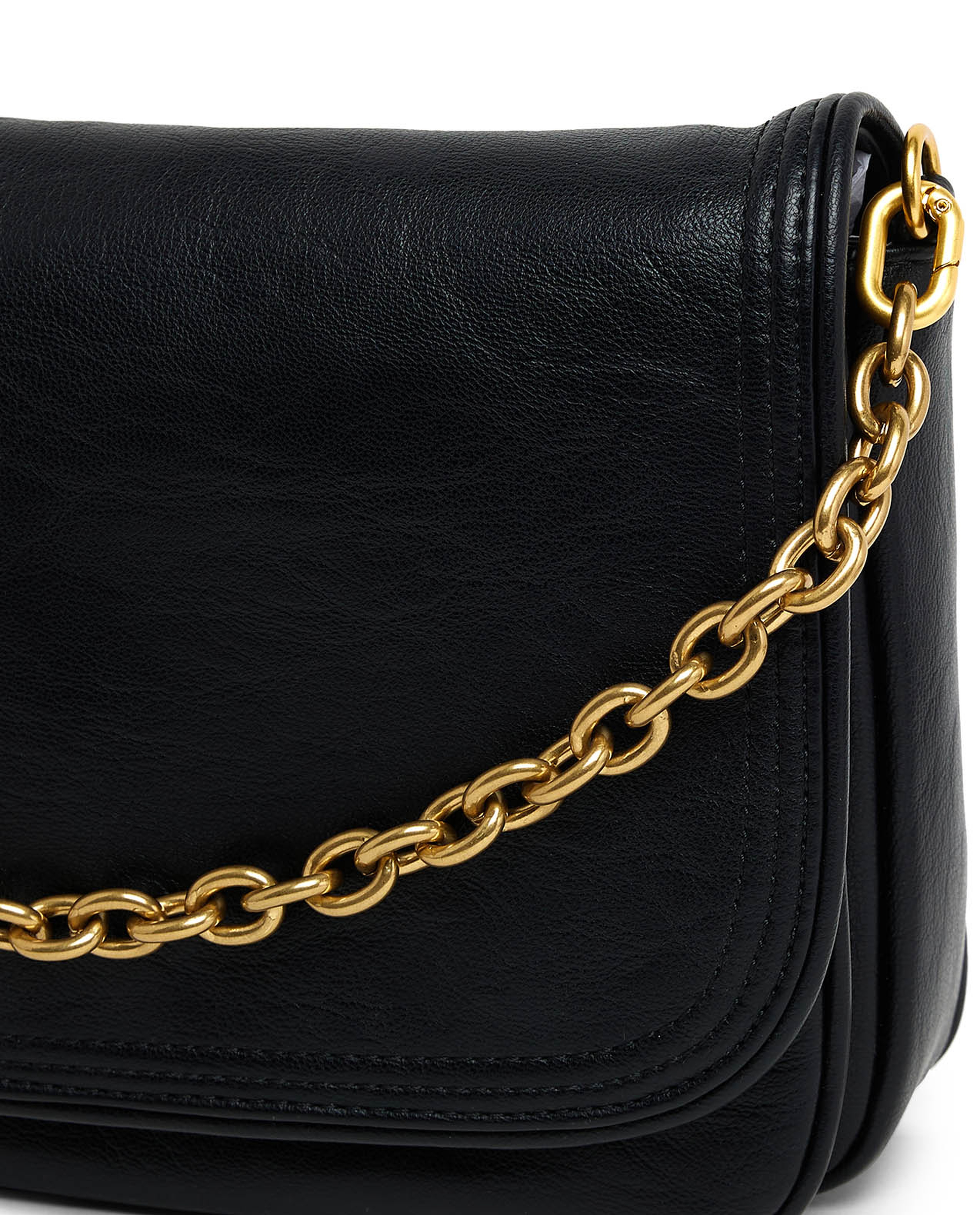 Textured Flap Shoulder Bag