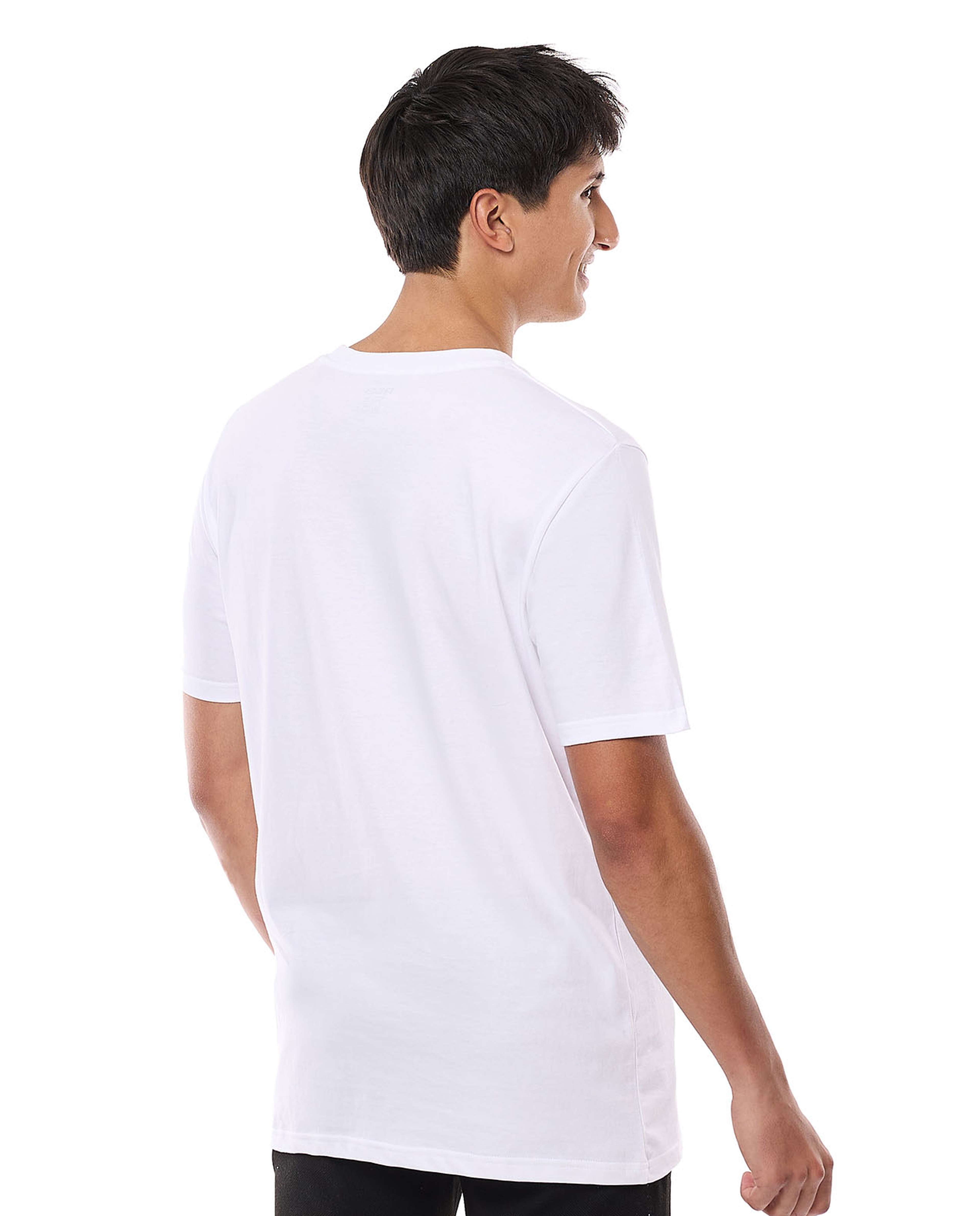 Solid T-Shirt with Crew Neck and Short Sleeves