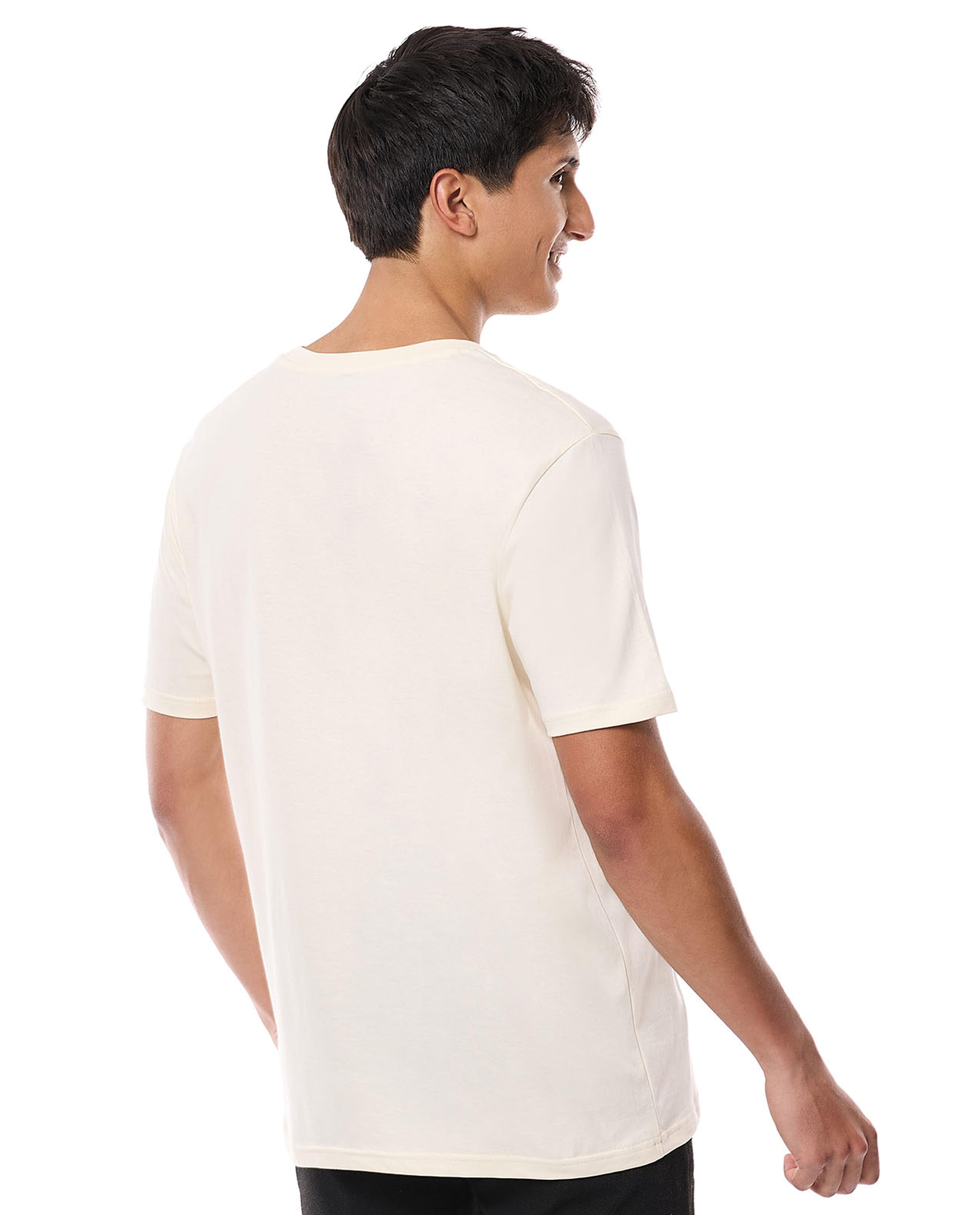 Solid T-Shirt with Crew Neck and Short Sleeves