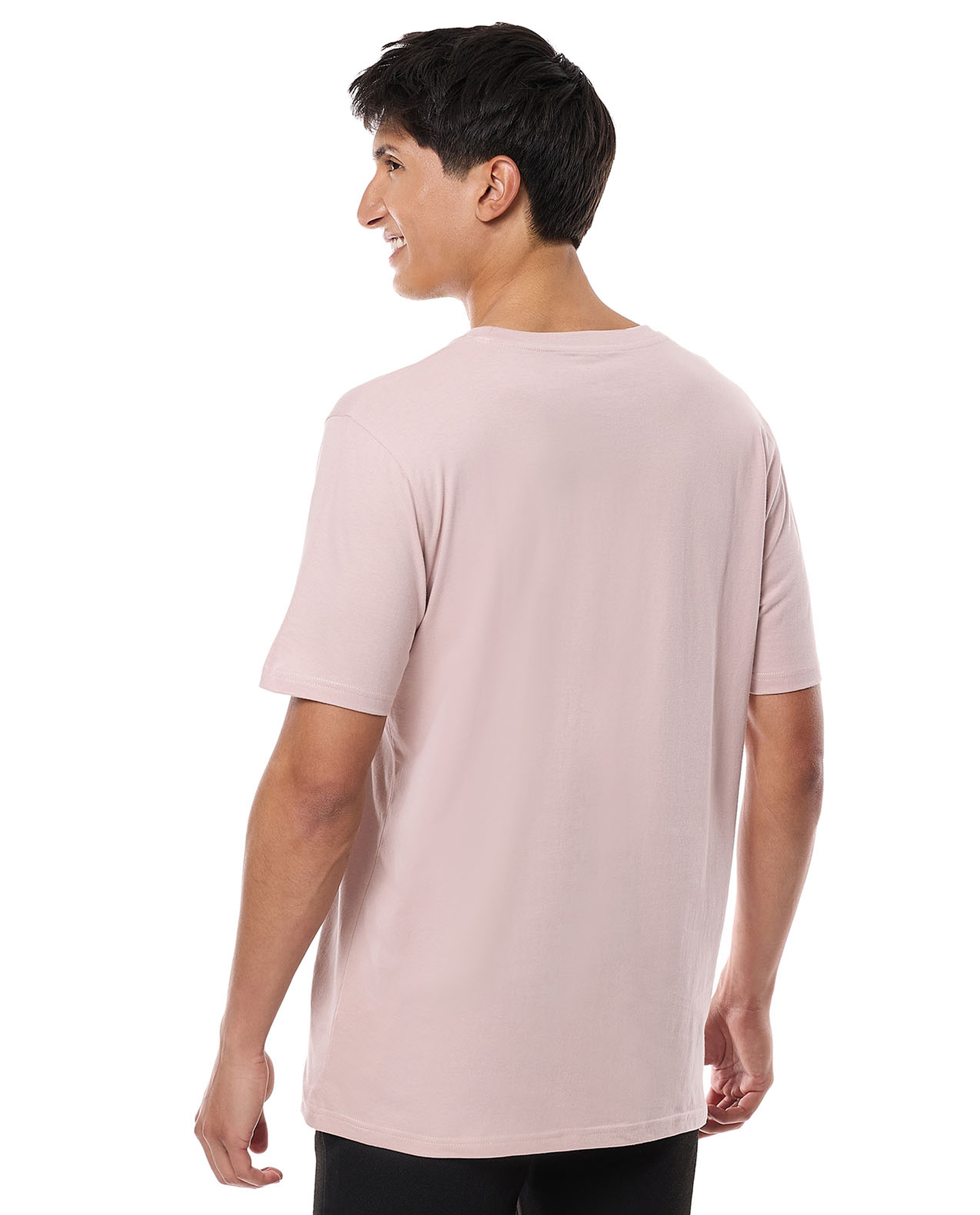Solid T-Shirt with Crew Neck and Short Sleeves