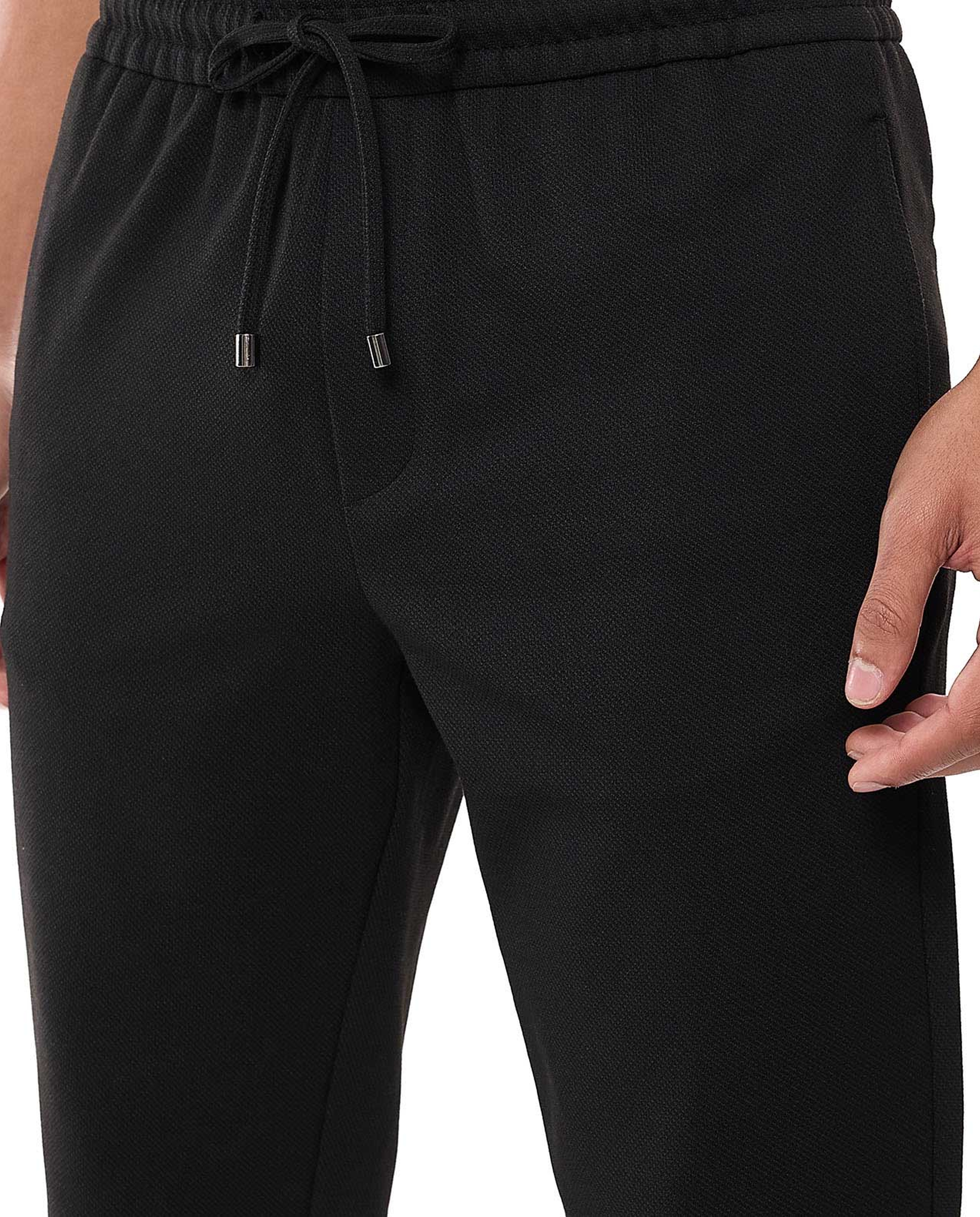 Solid Pants with Drawstring Waist