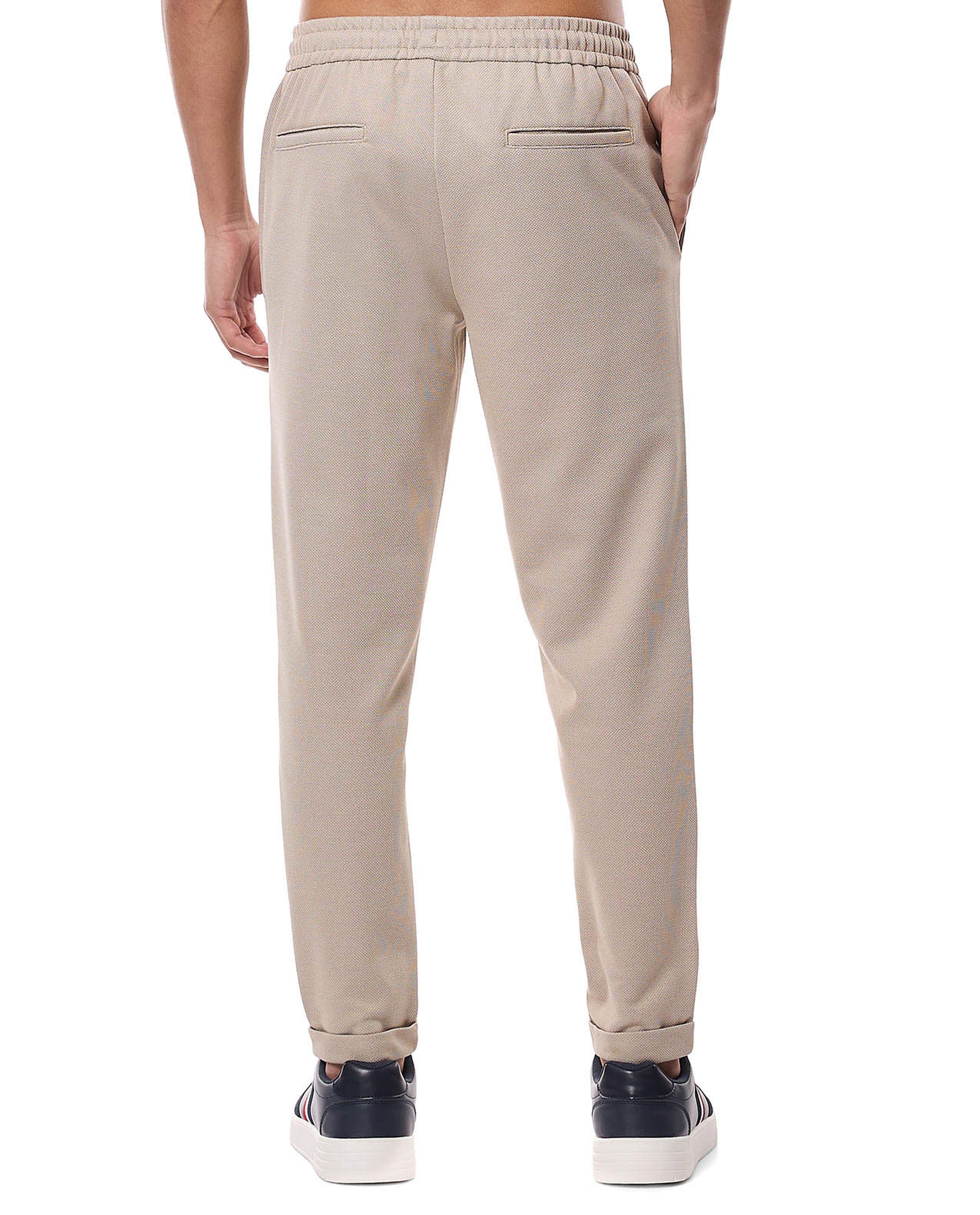 Solid Pants with Drawstring Waist