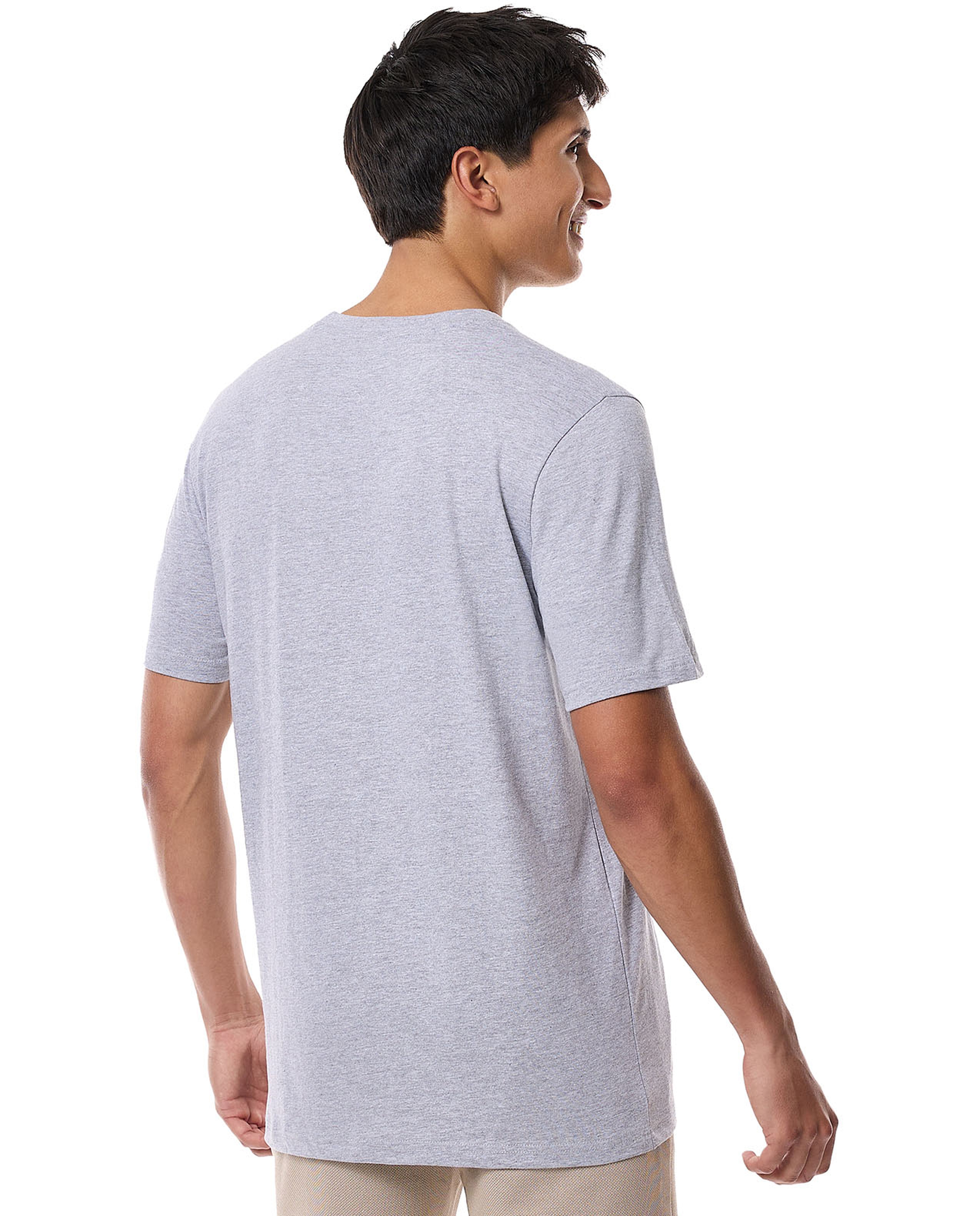 Solid T-Shirt with Crew Neck and Short Sleeves