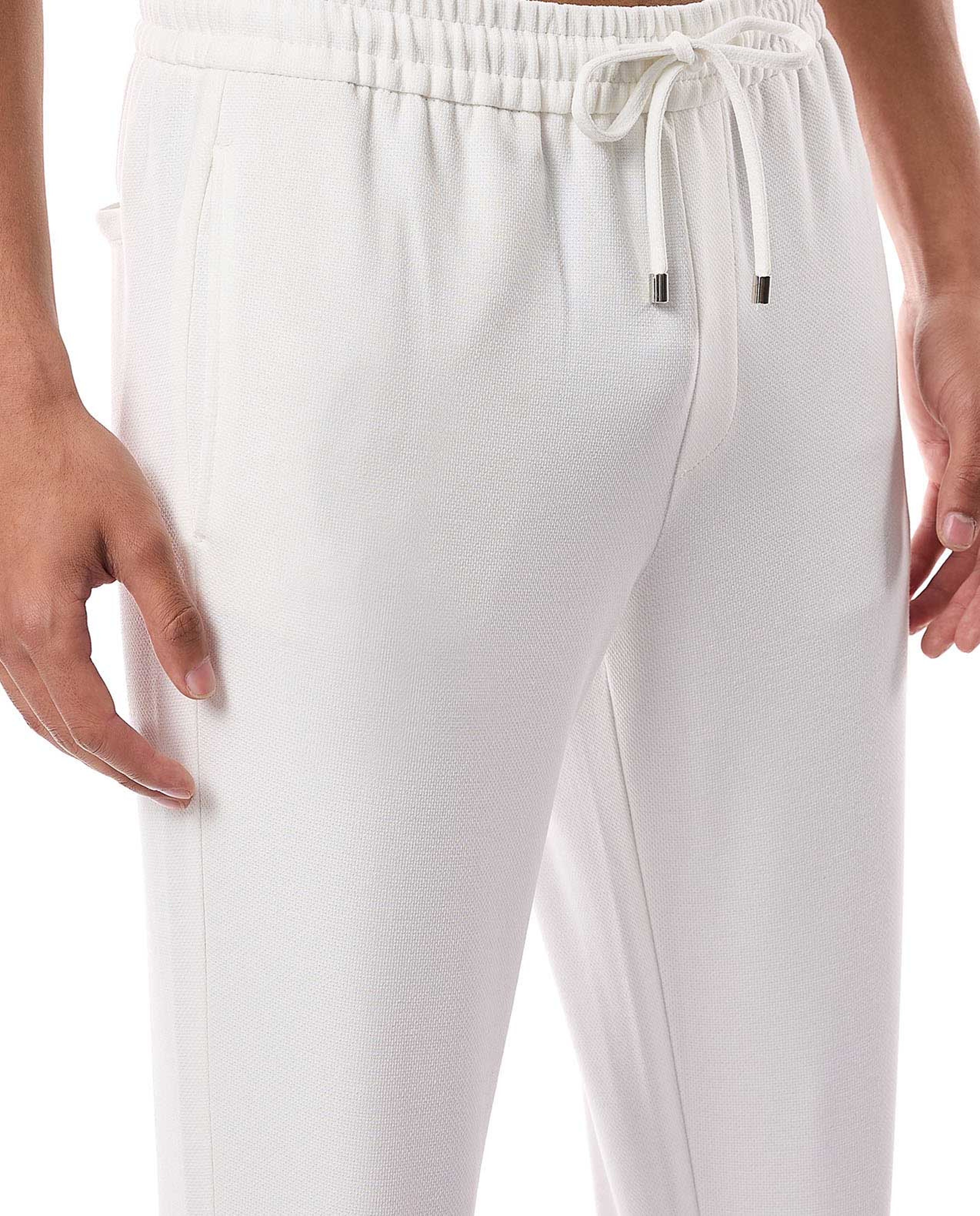 Solid Pants with Drawstring Waist