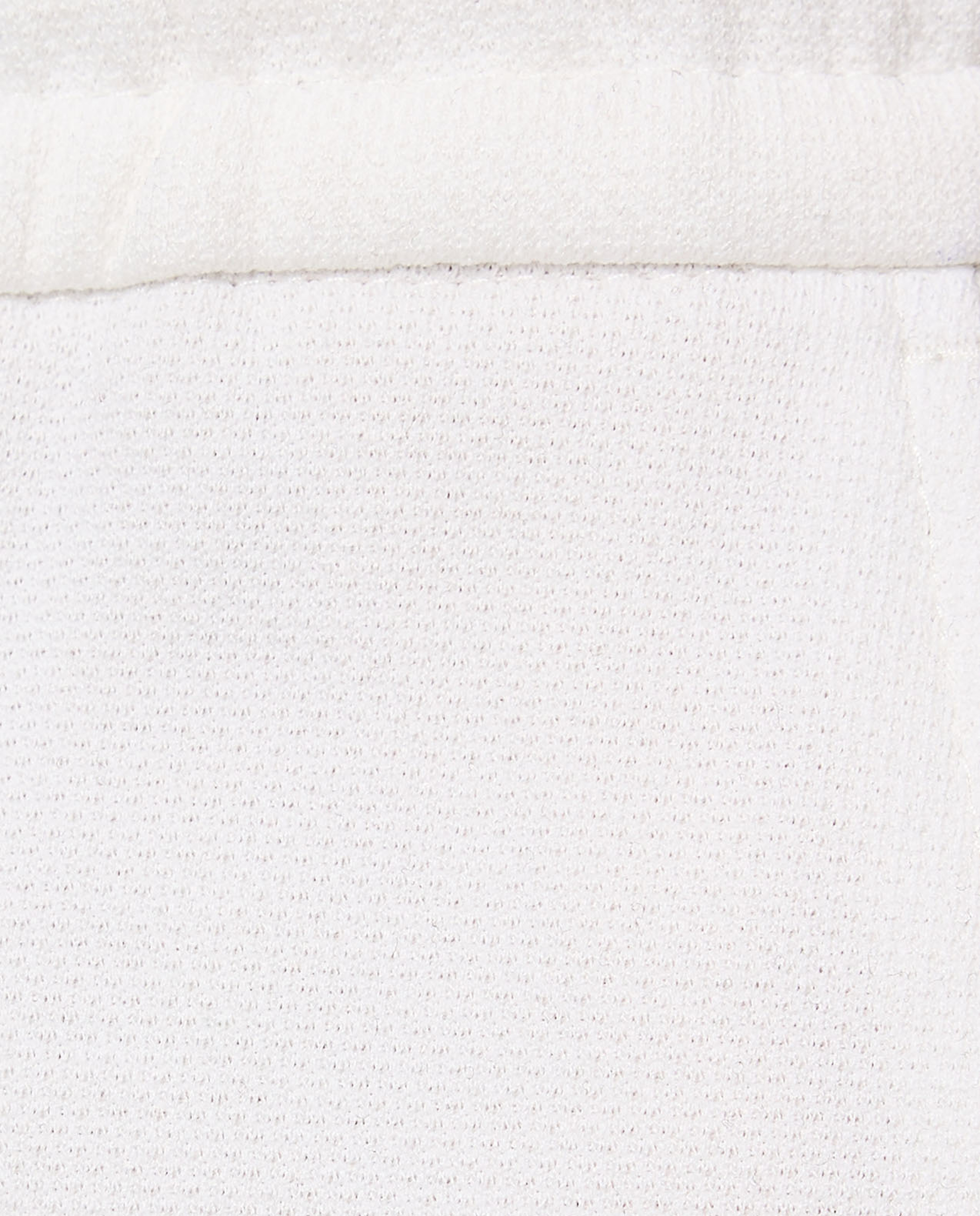 Textured Shorts with Drawstring Waist