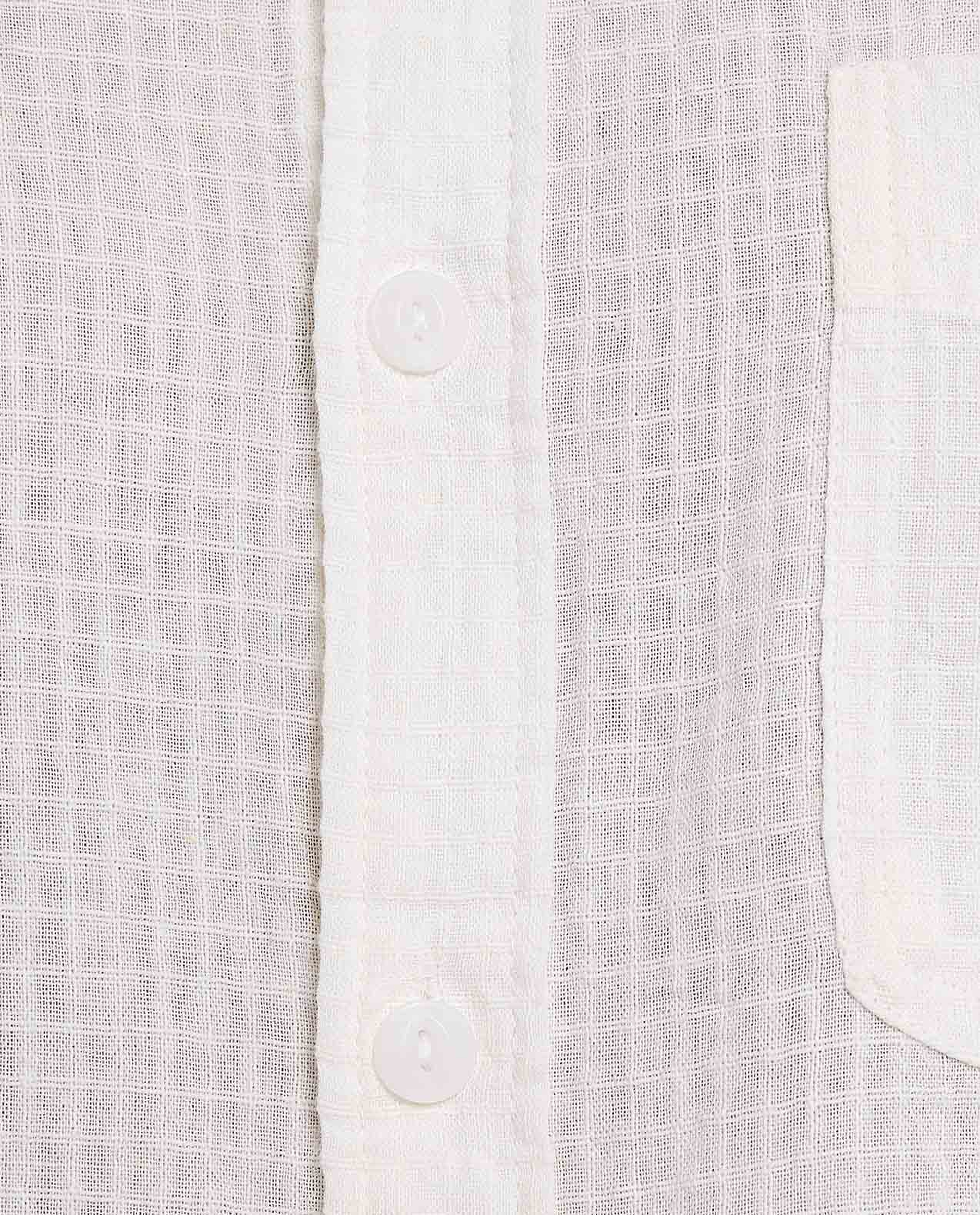 Solid Shirt With Spread Collar and Long Sleeves