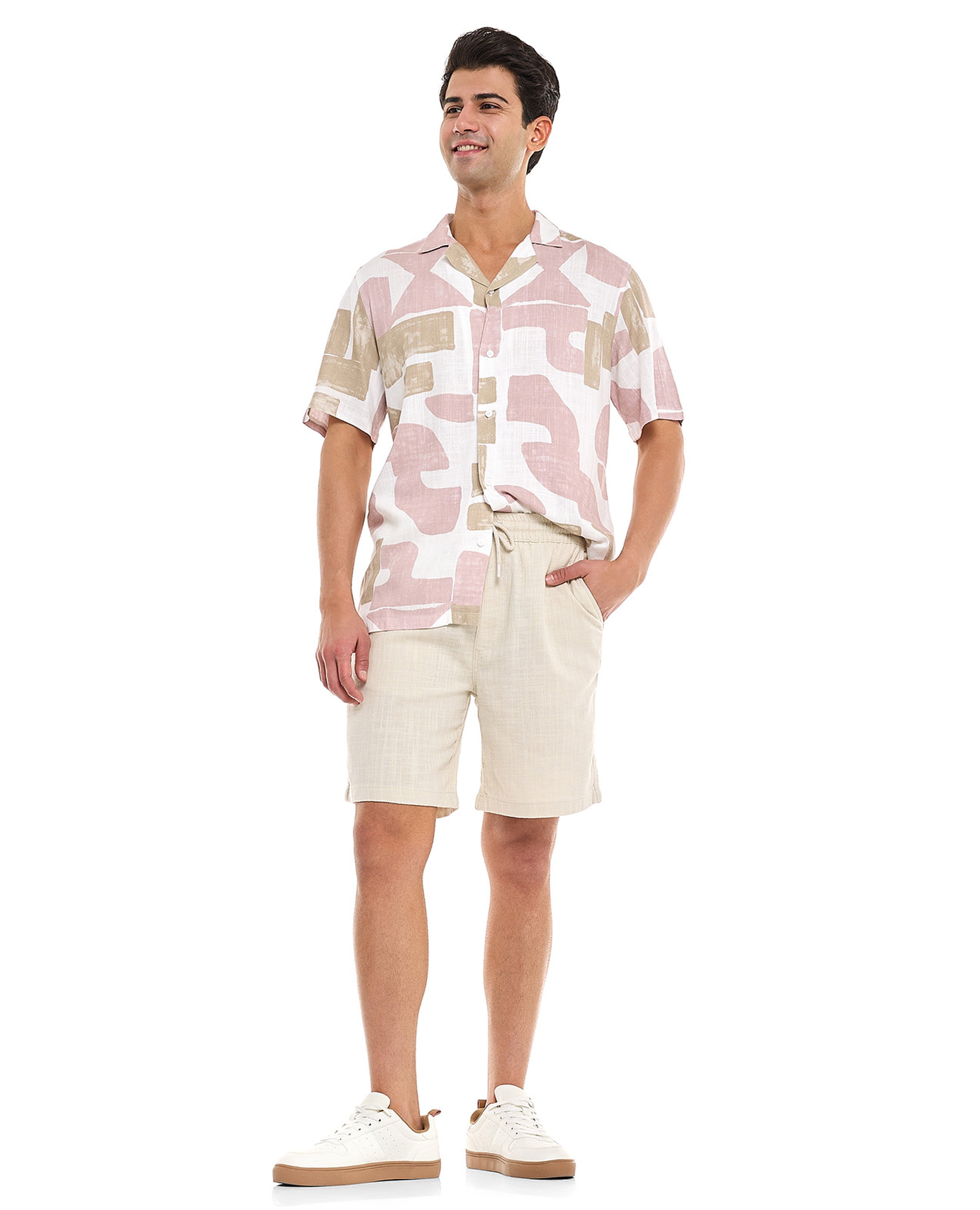 شورت سادة بخصر برباط