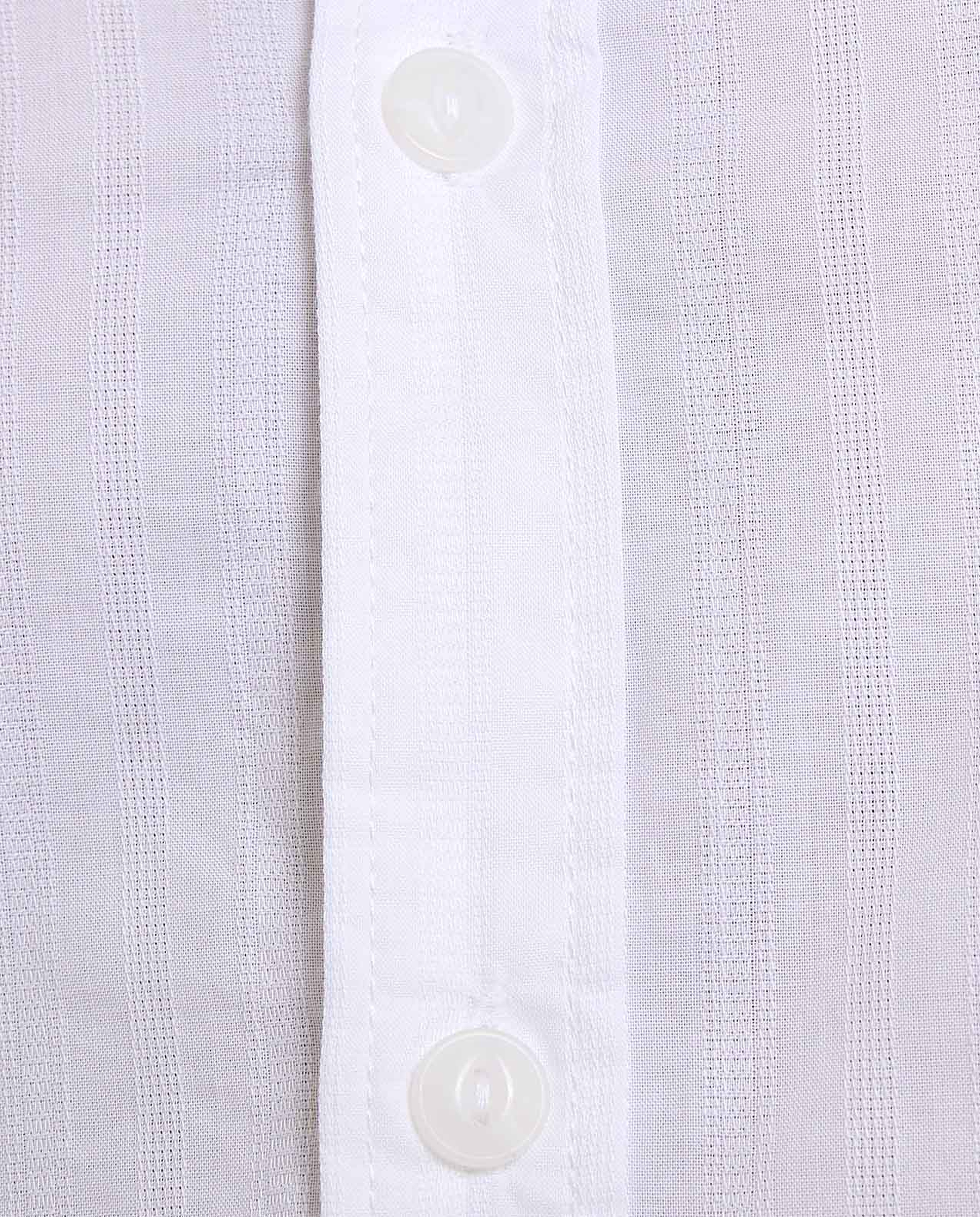 Solid Shirt With Stand Collar and Long Sleeves