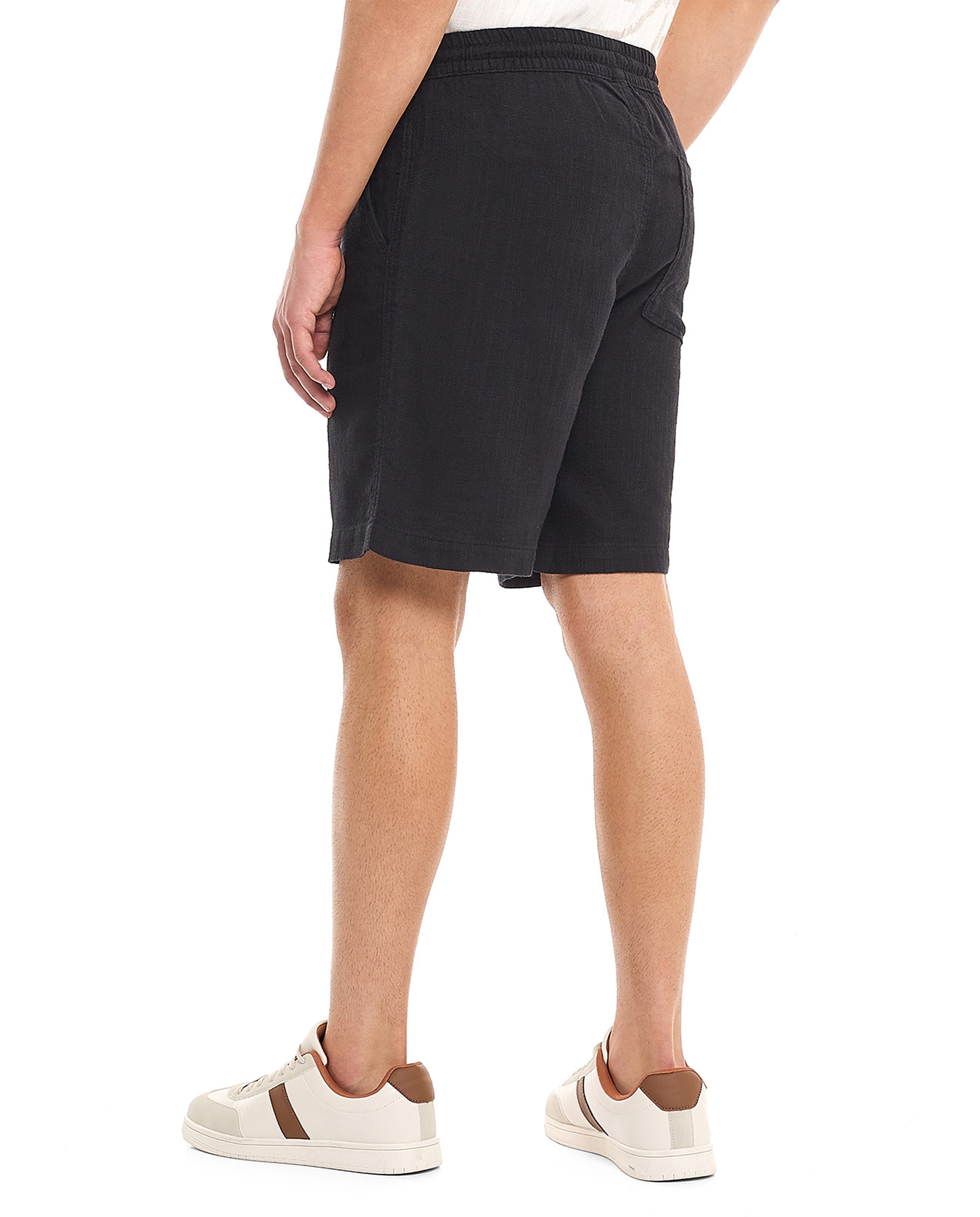 Solid Shorts With Drawstring Waist