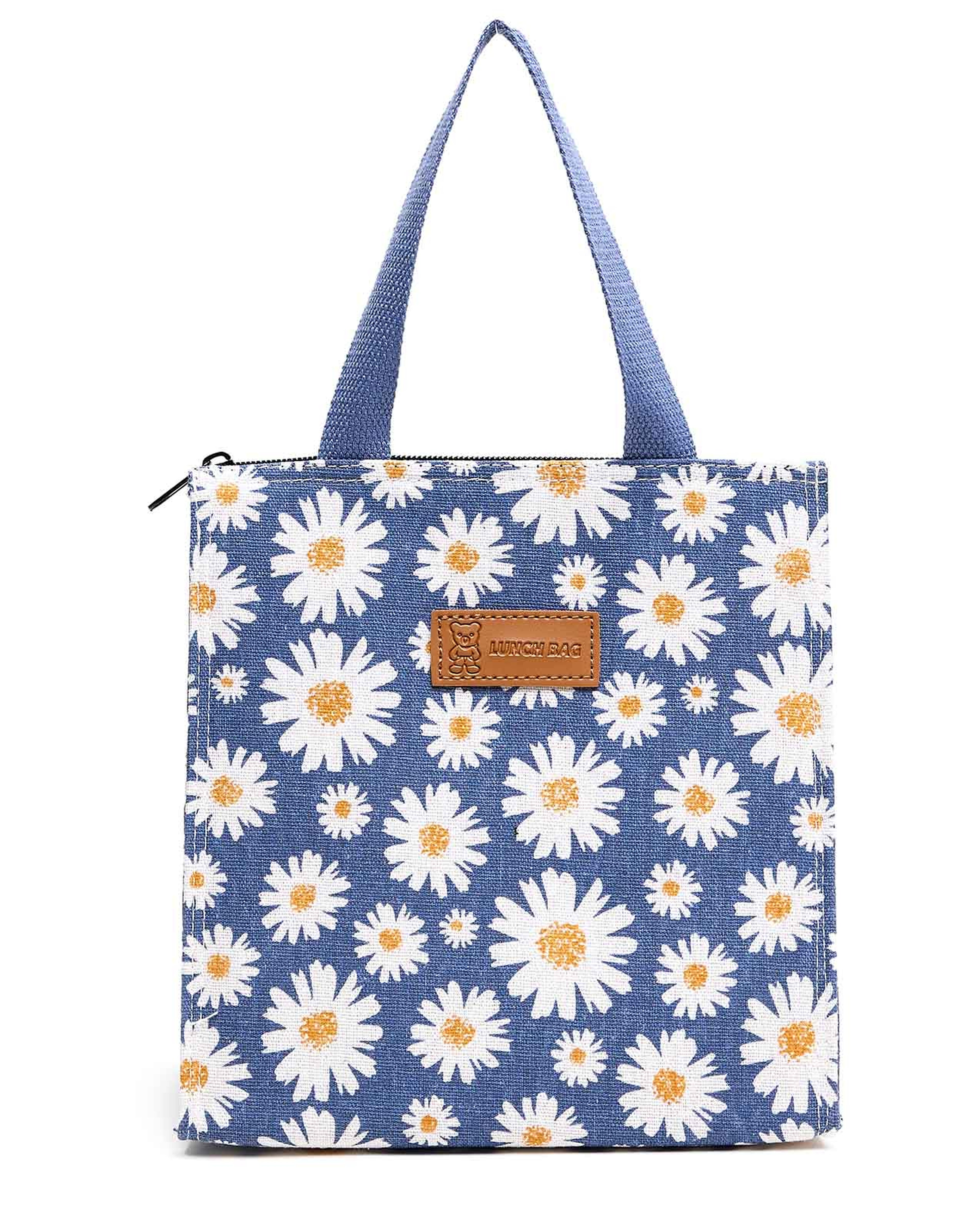 Floral Print Lunch Bag, 21X22X13Cm