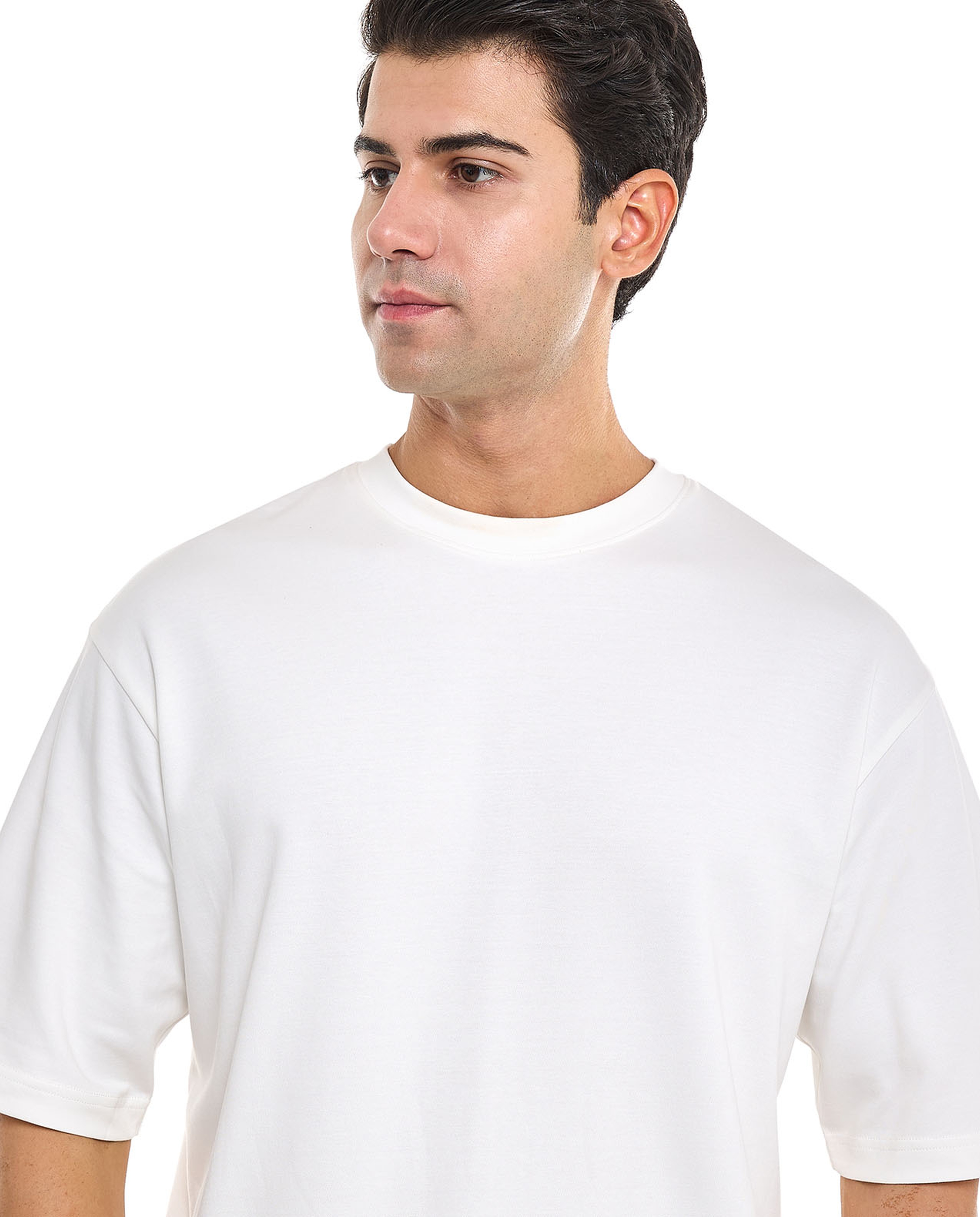 Solid T-Shirt With Crew Neck and Short Sleeves