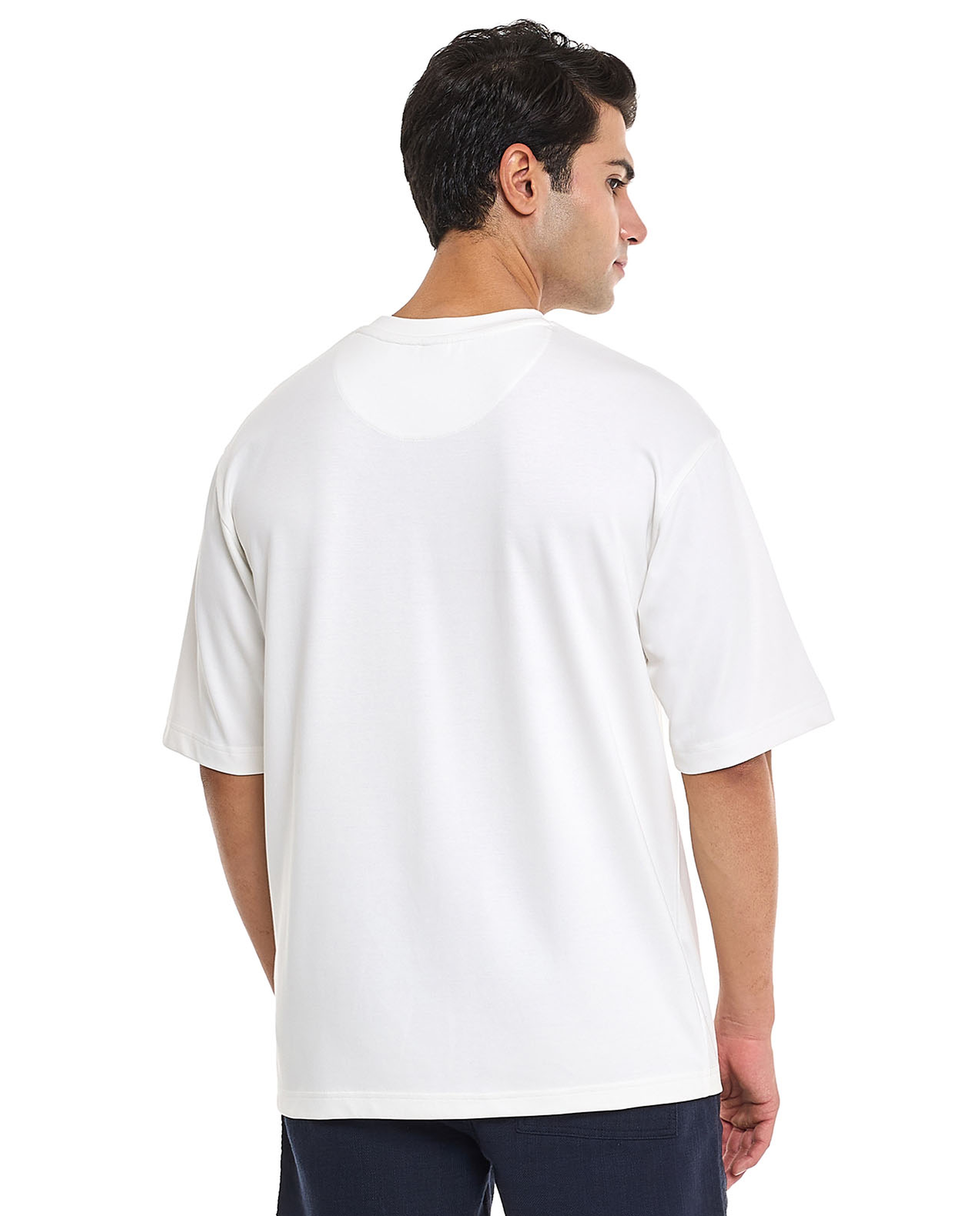 Solid T-Shirt With Crew Neck and Short Sleeves