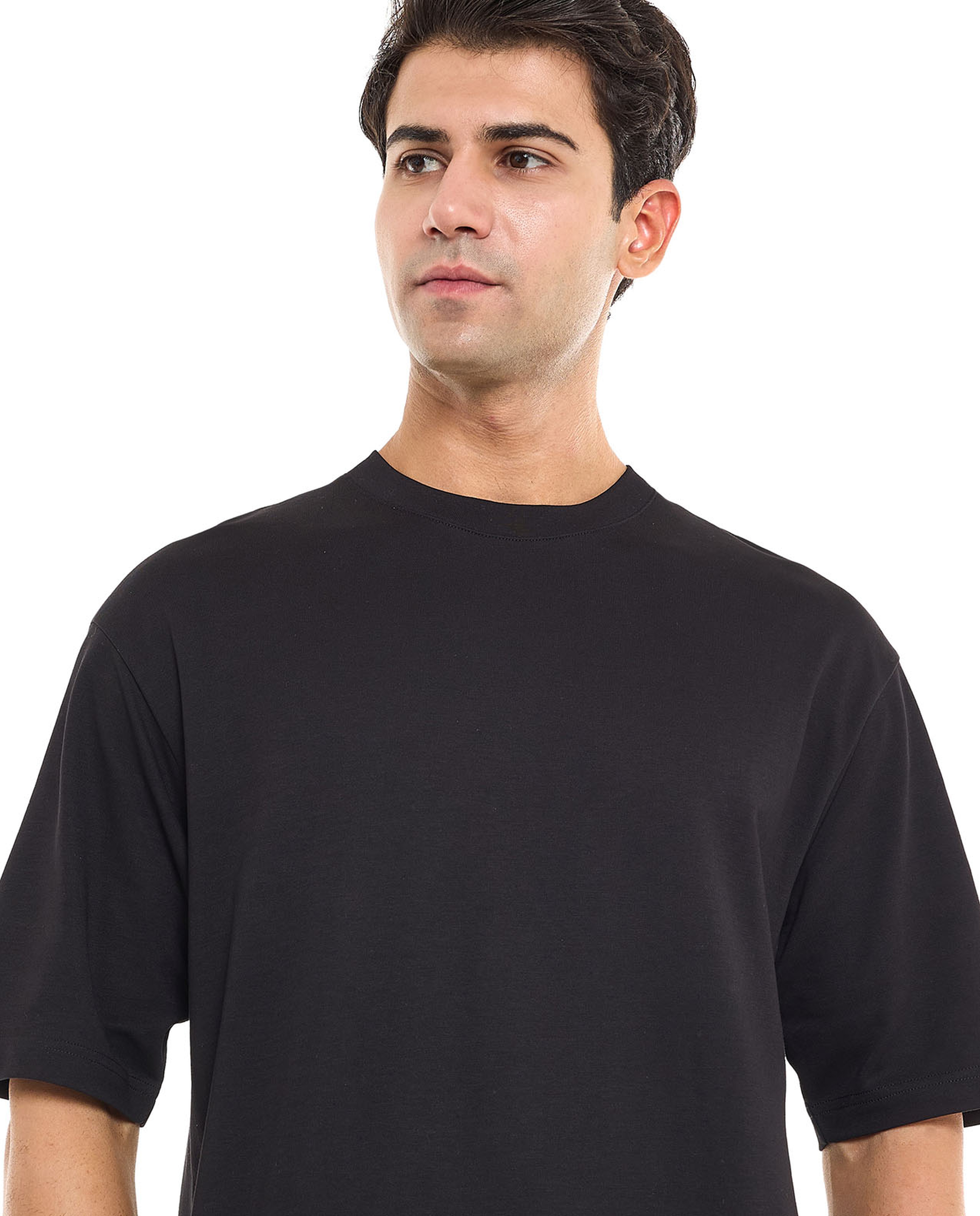 Solid T-Shirt With Crew Neck and Short Sleeves