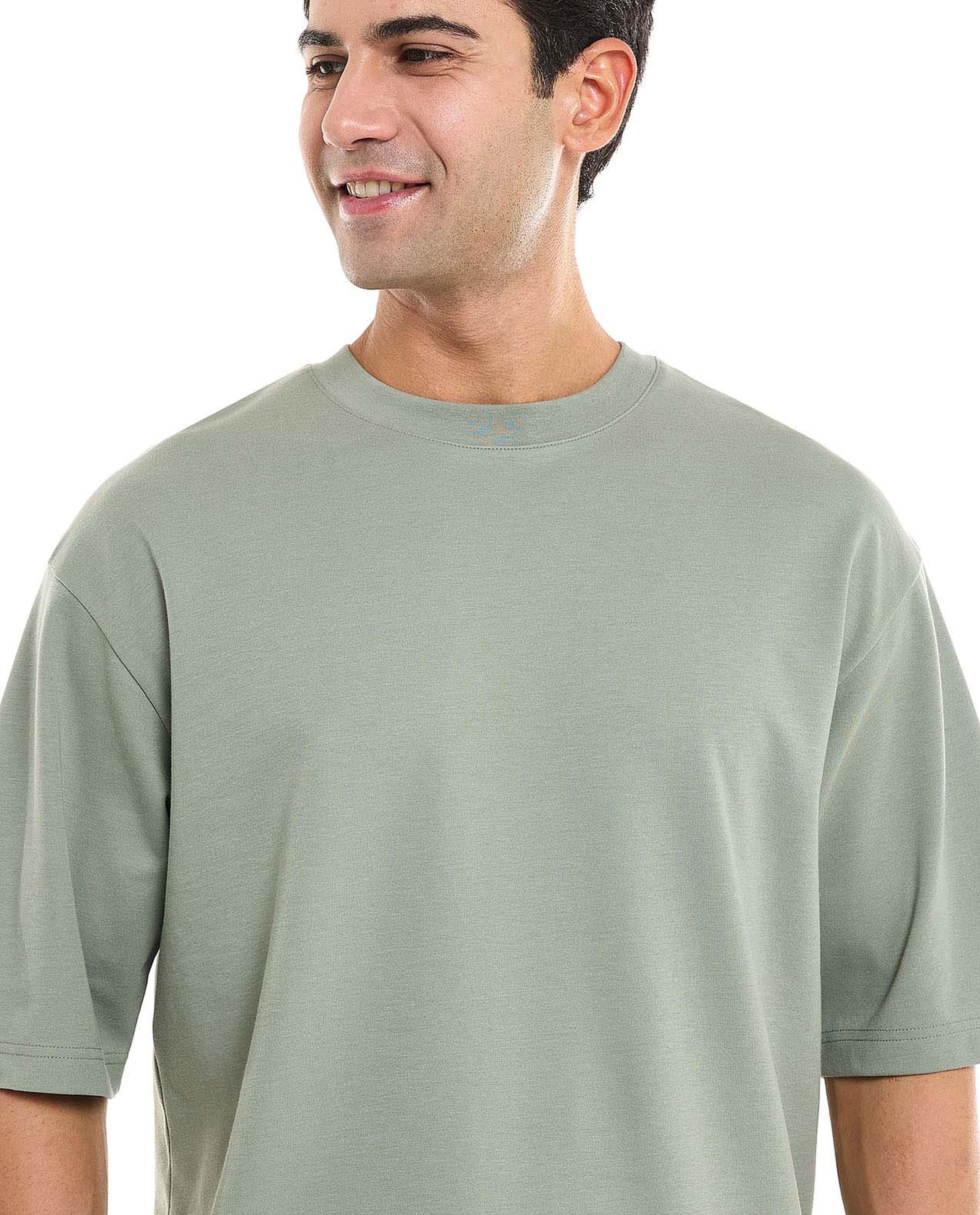 Solid T-Shirt With Crew Neck and Short Sleeves