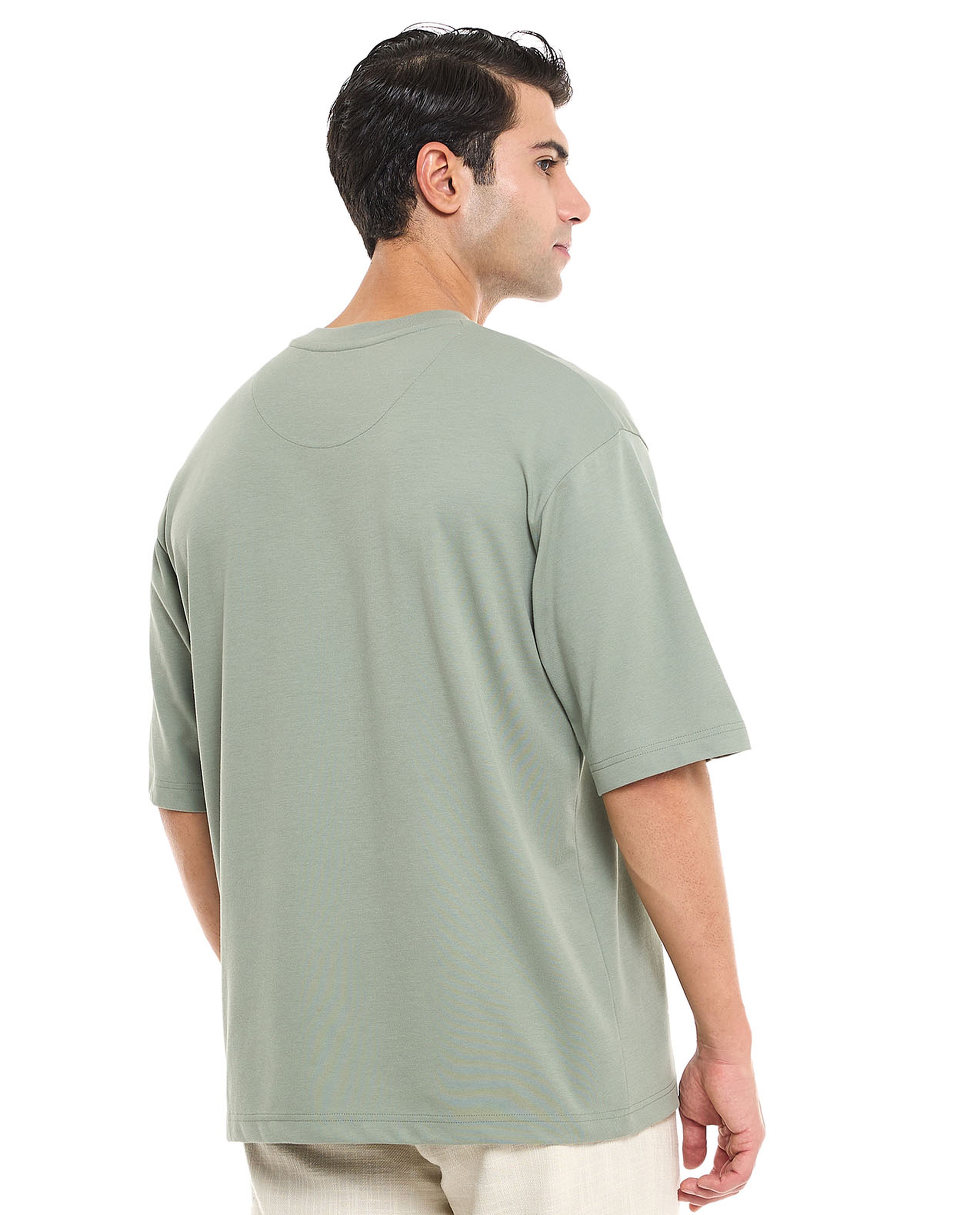 Solid T-Shirt With Crew Neck and Short Sleeves