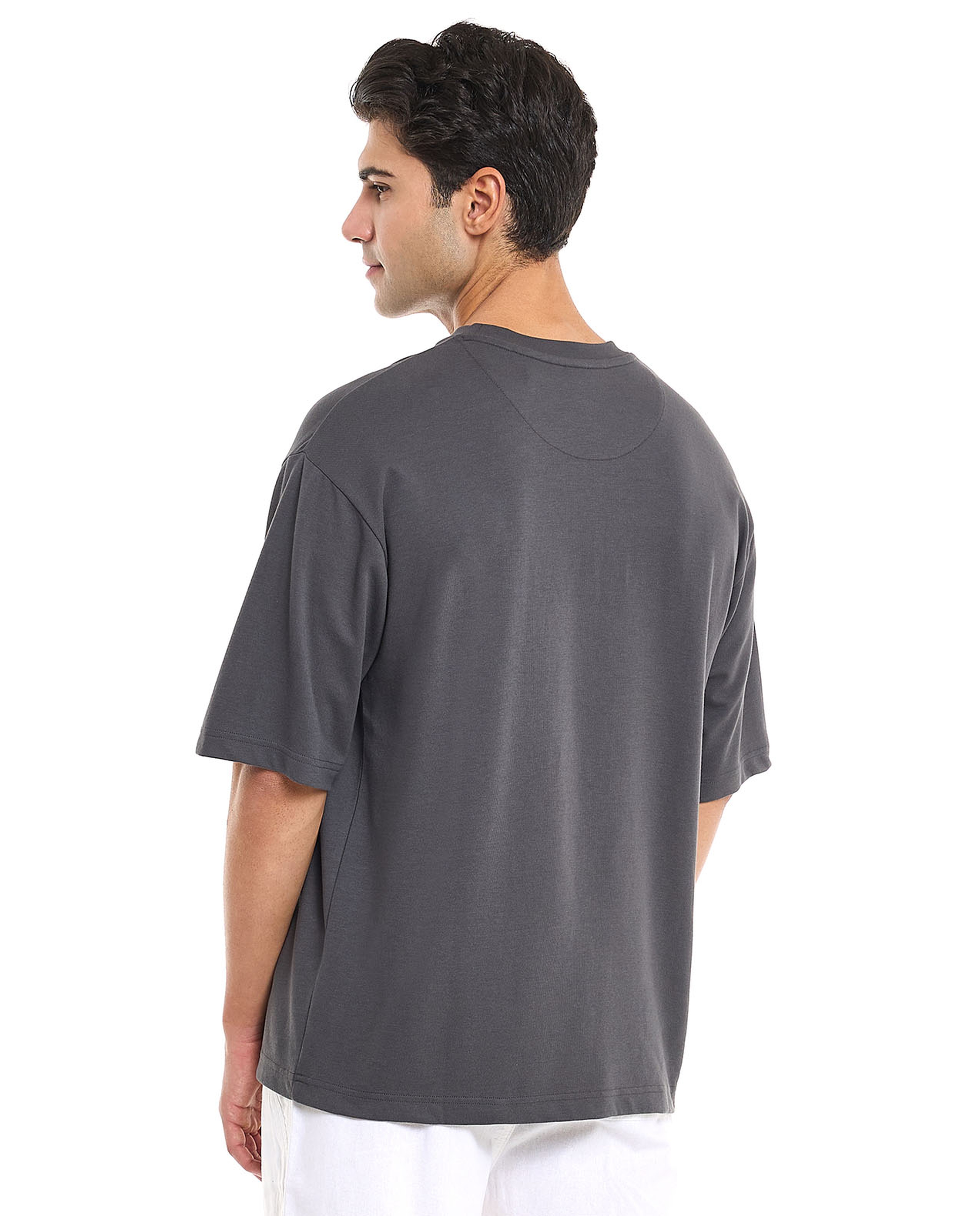 Solid T-Shirt With Crew Neck and Short Sleeves