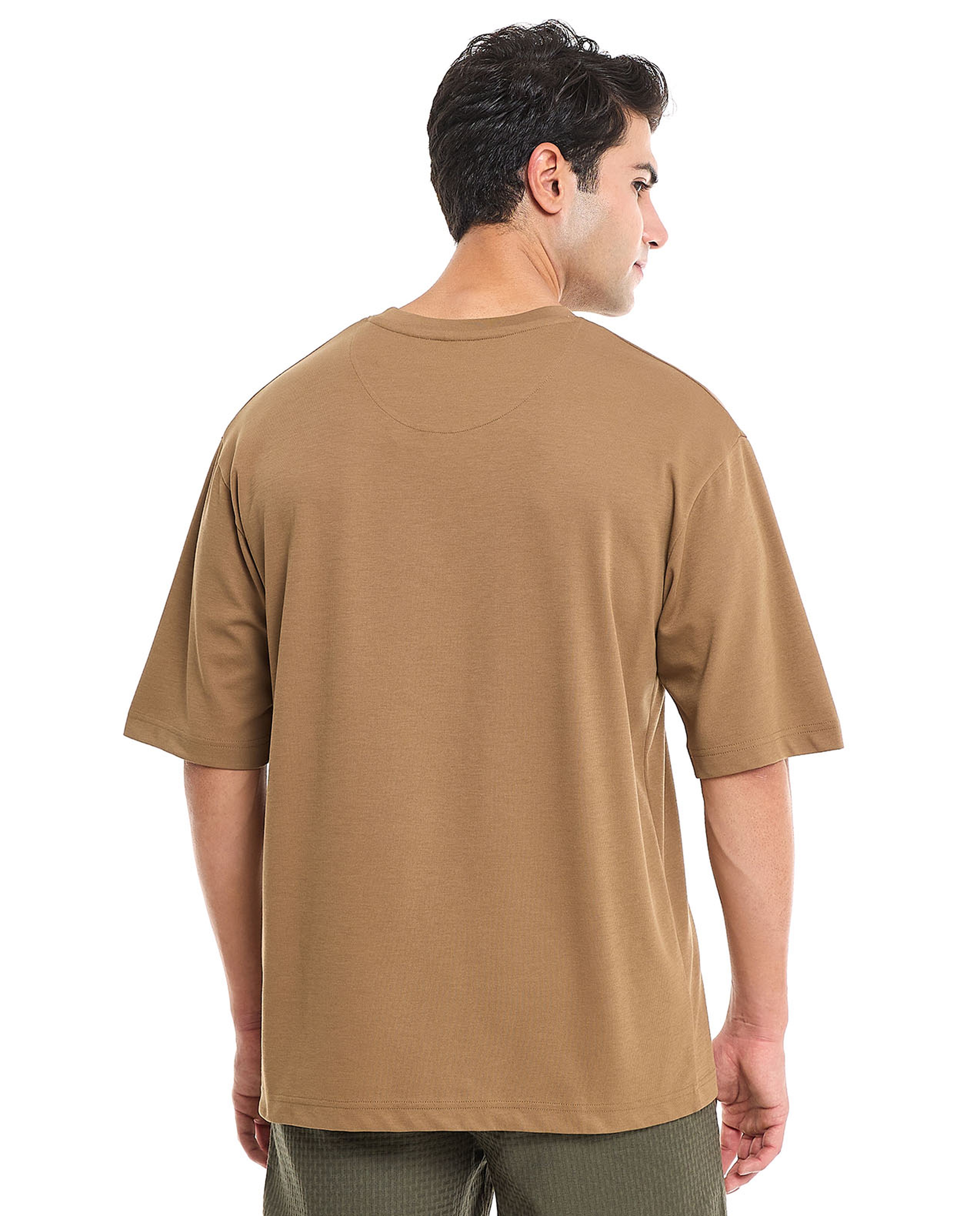 Solid T-Shirt With Crew Neck and Short Sleeves