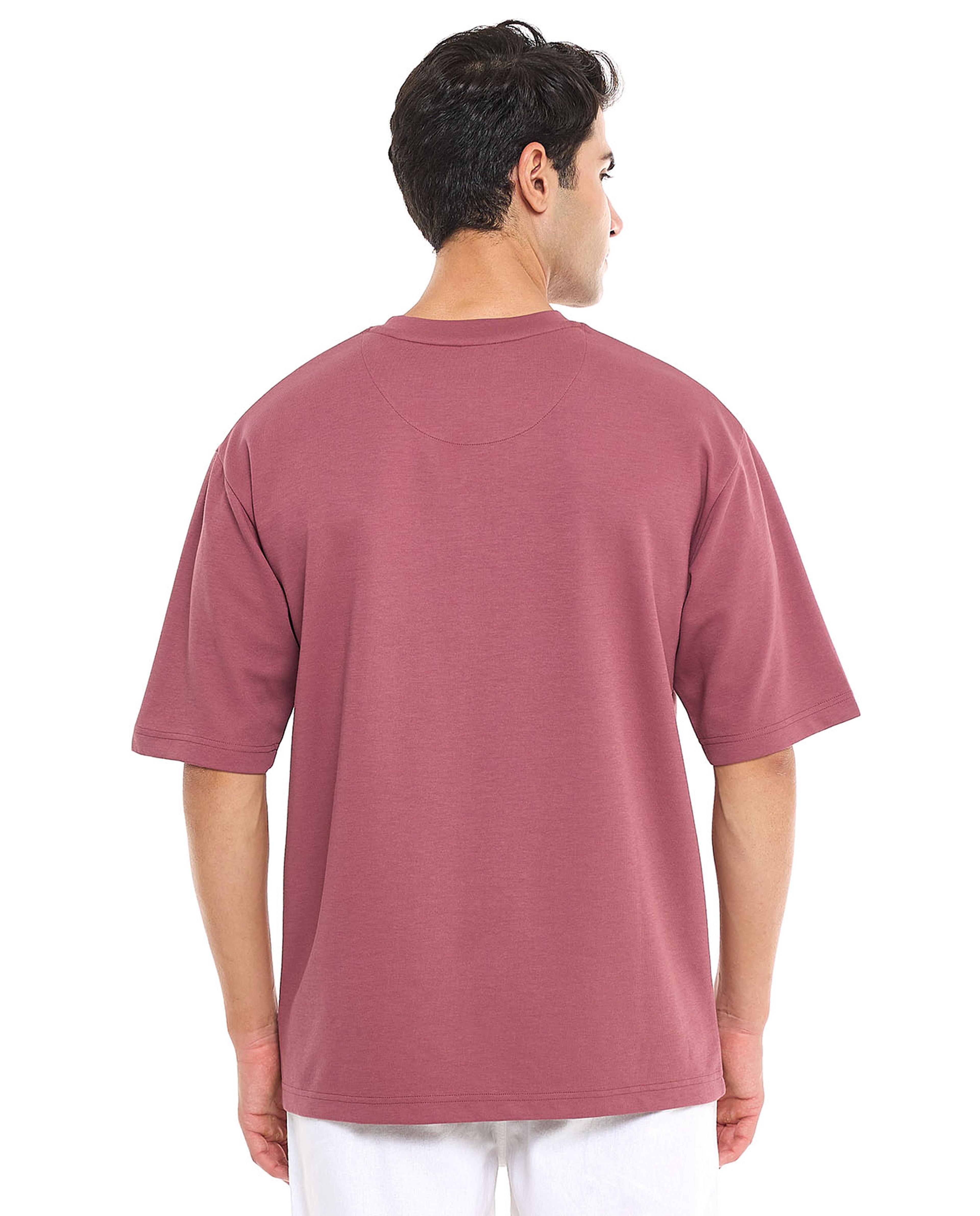 Solid T-Shirt With Crew Neck and Short Sleeves