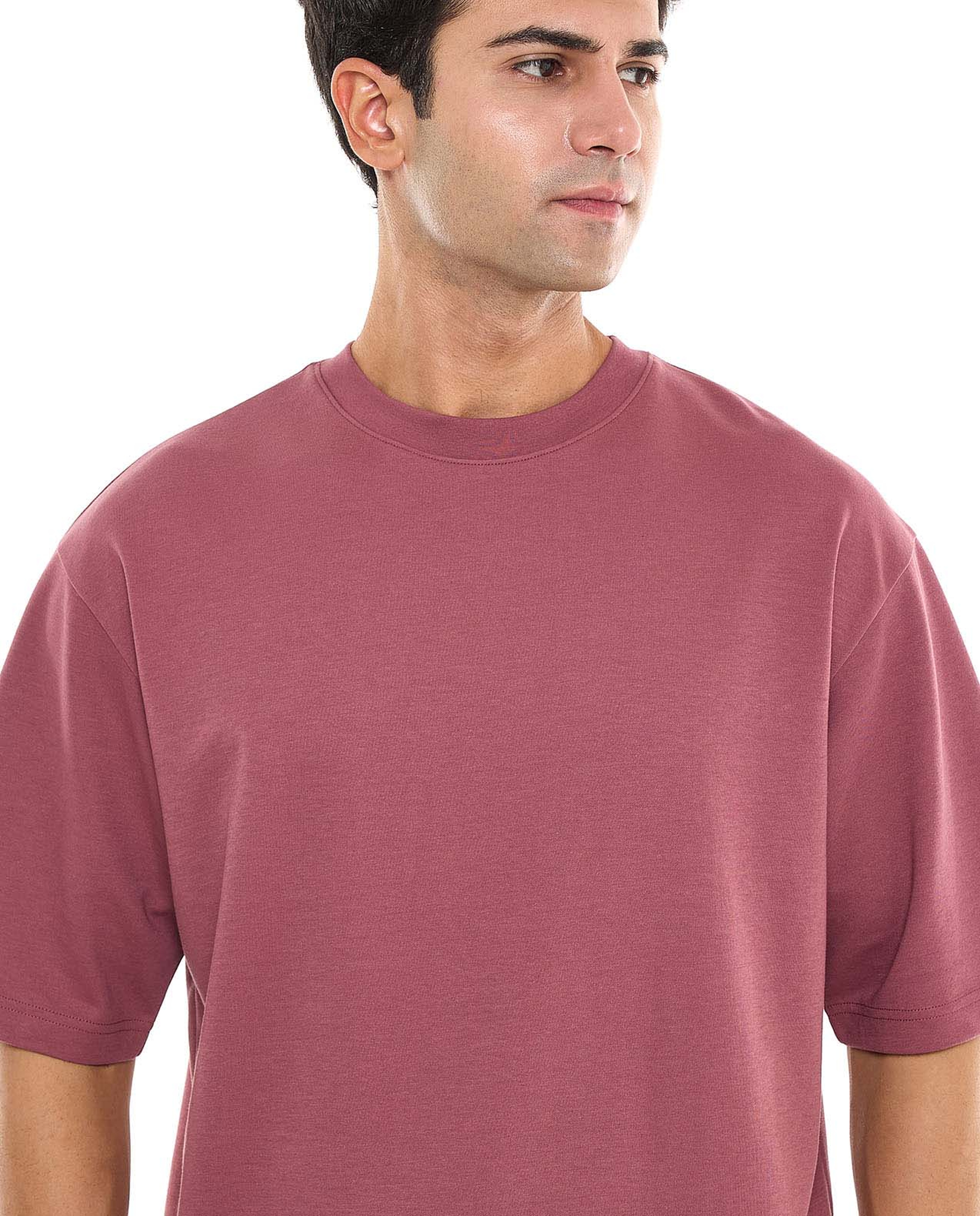 Solid T-Shirt With Crew Neck and Short Sleeves