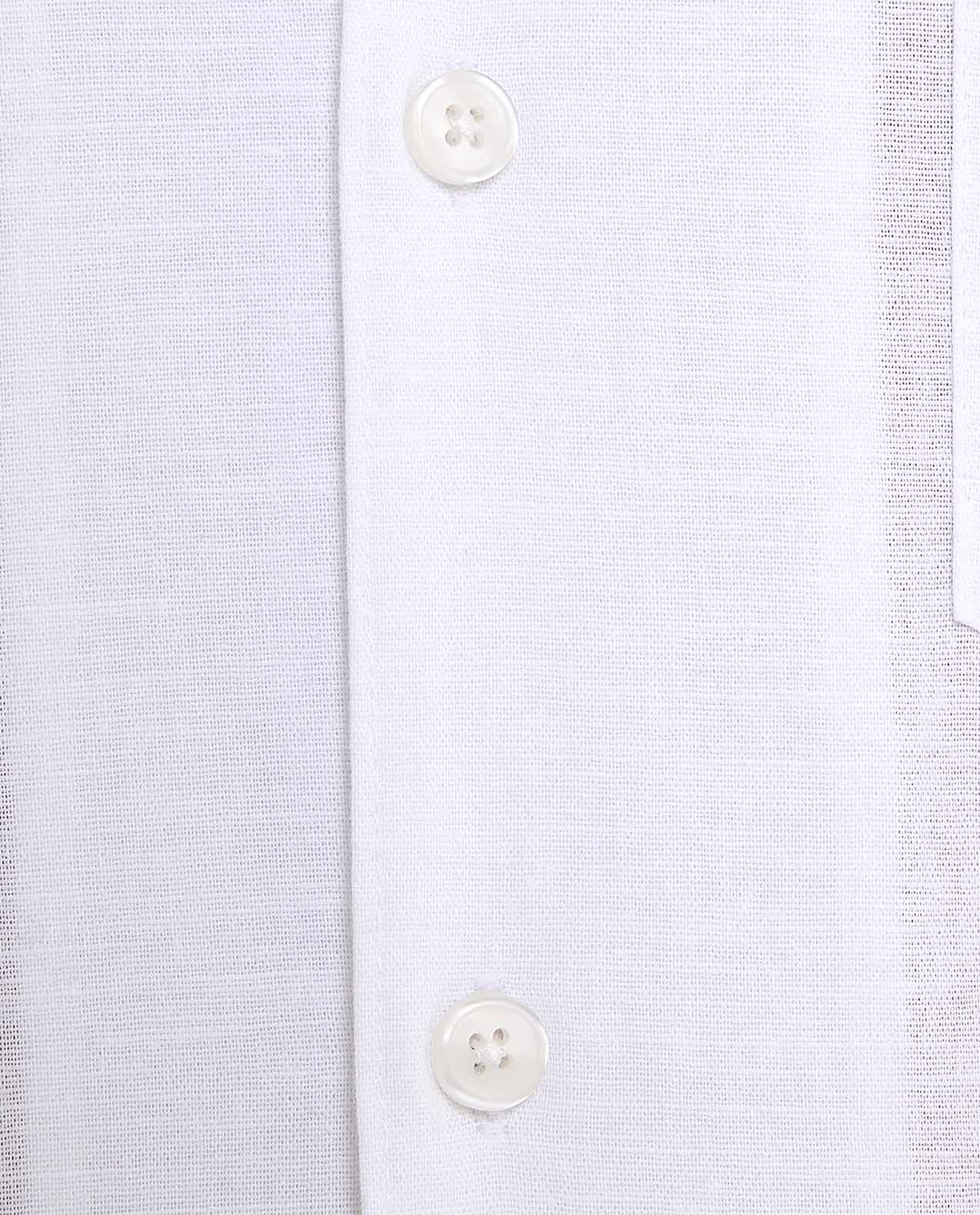 Solid Shirt With Spread Collar and Short Sleeves