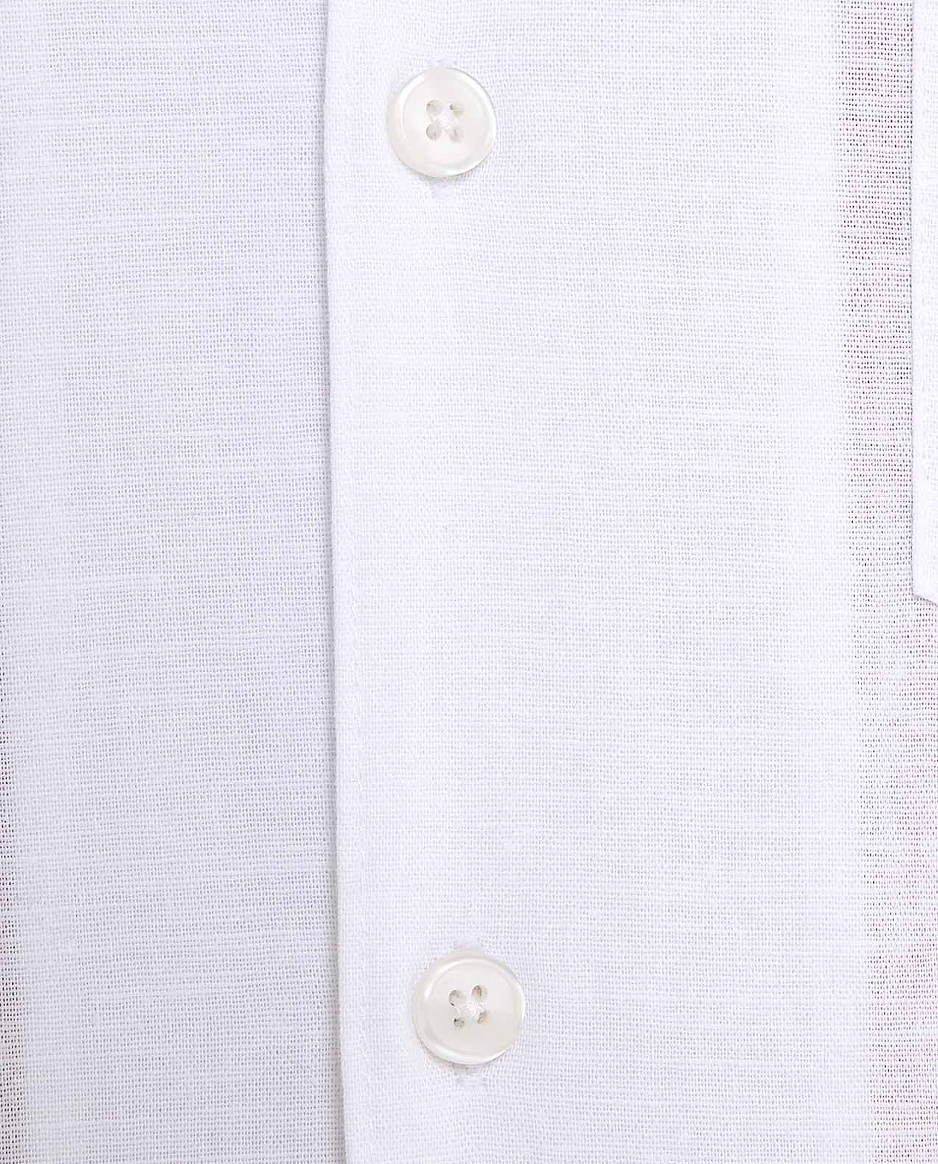 Solid Shirt With Spread Collar and Short Sleeves