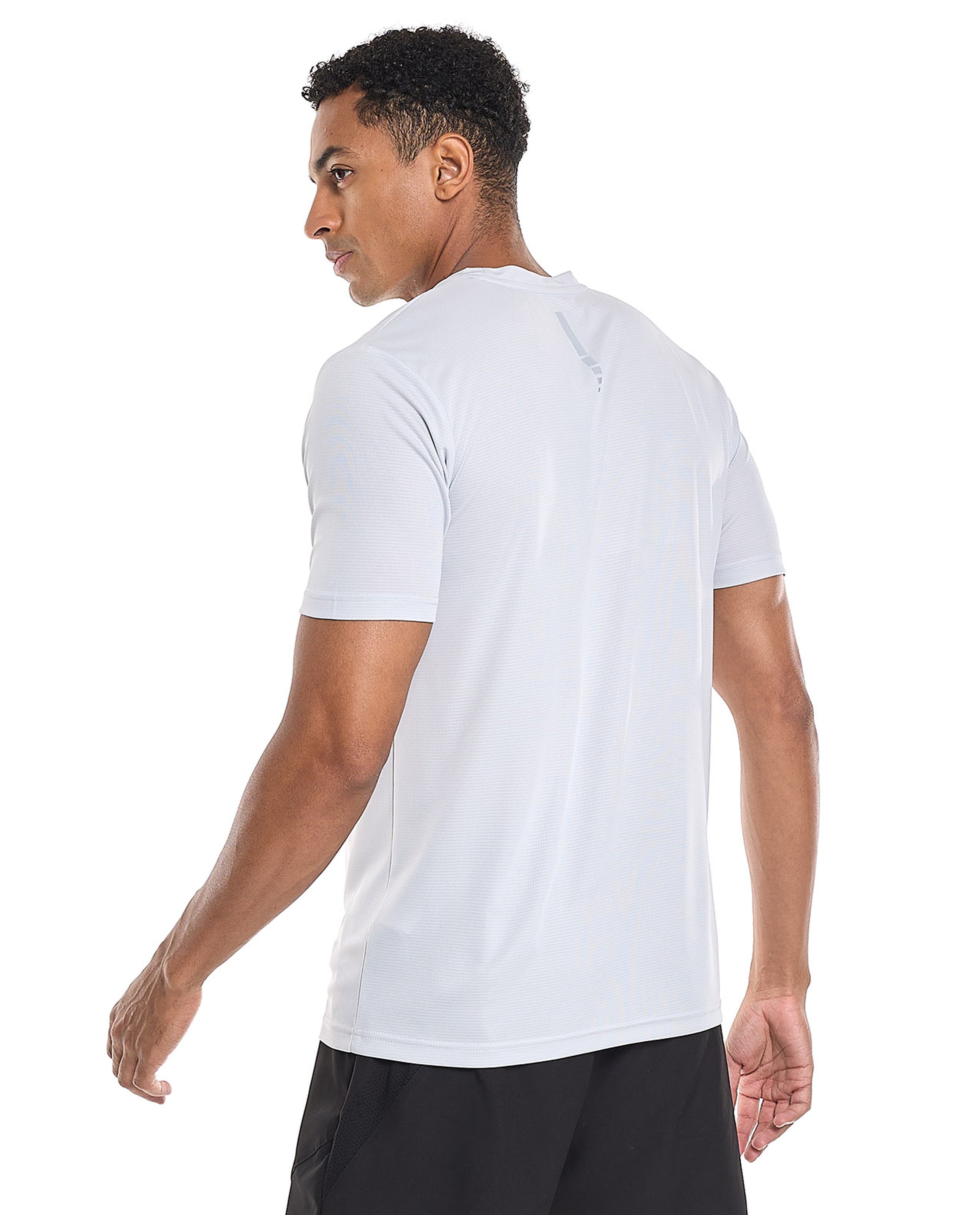 Logo Detail Active T-Shirt with Crew Neck and Short Sleeves