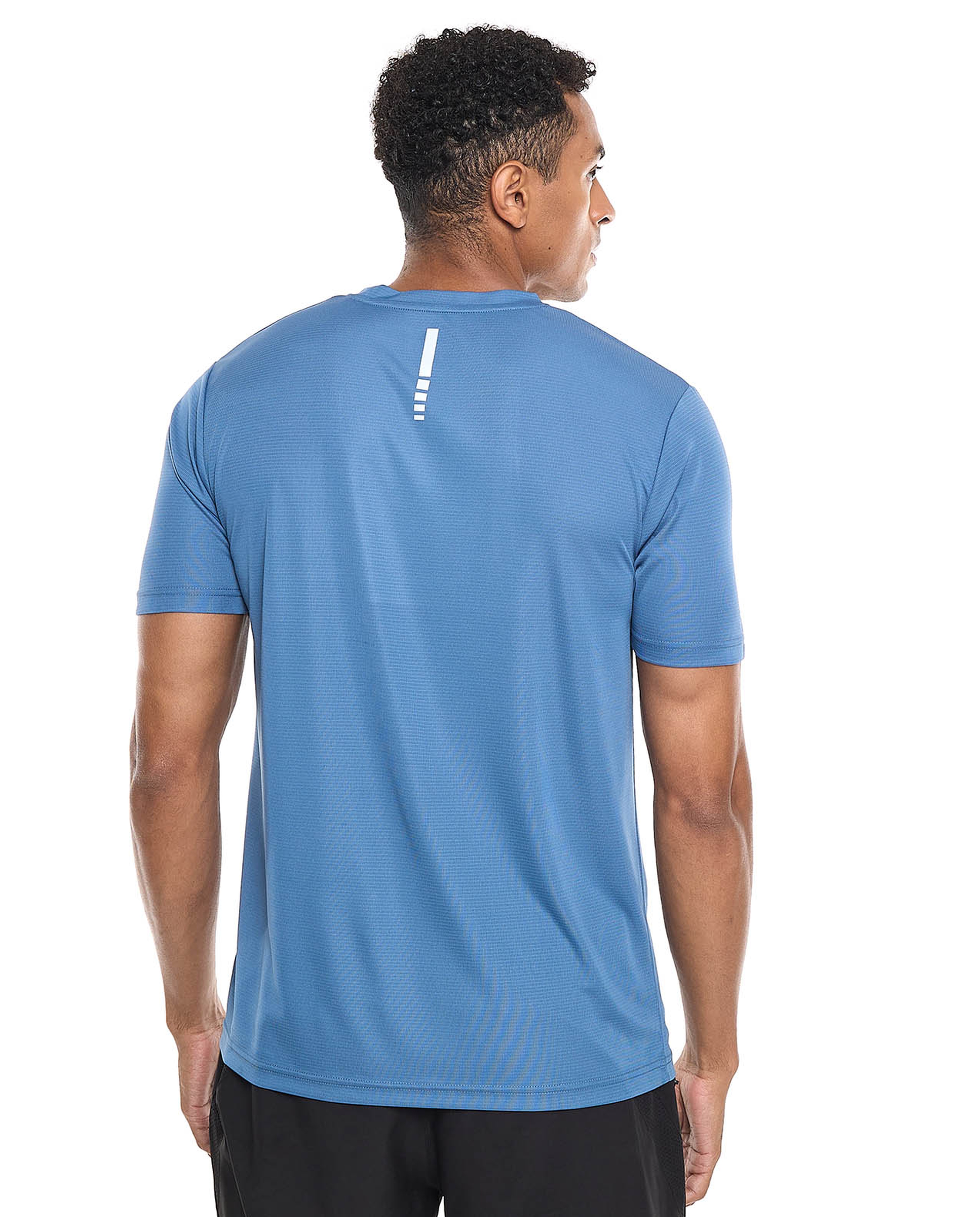 Logo Detail Active T-Shirt with Crew Neck and Short Sleeves