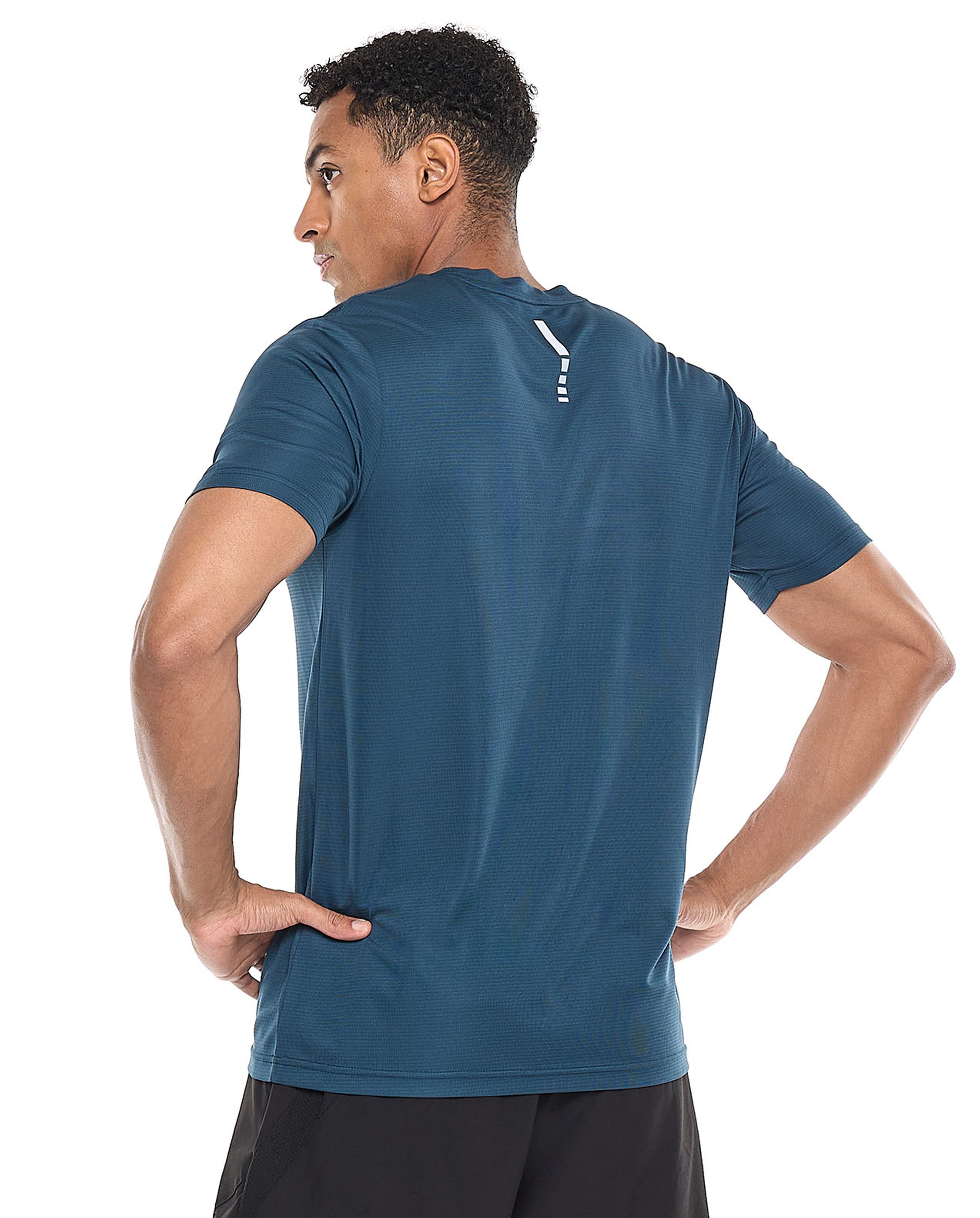 Logo Detail Active T-Shirt with Crew Neck and Short Sleeves