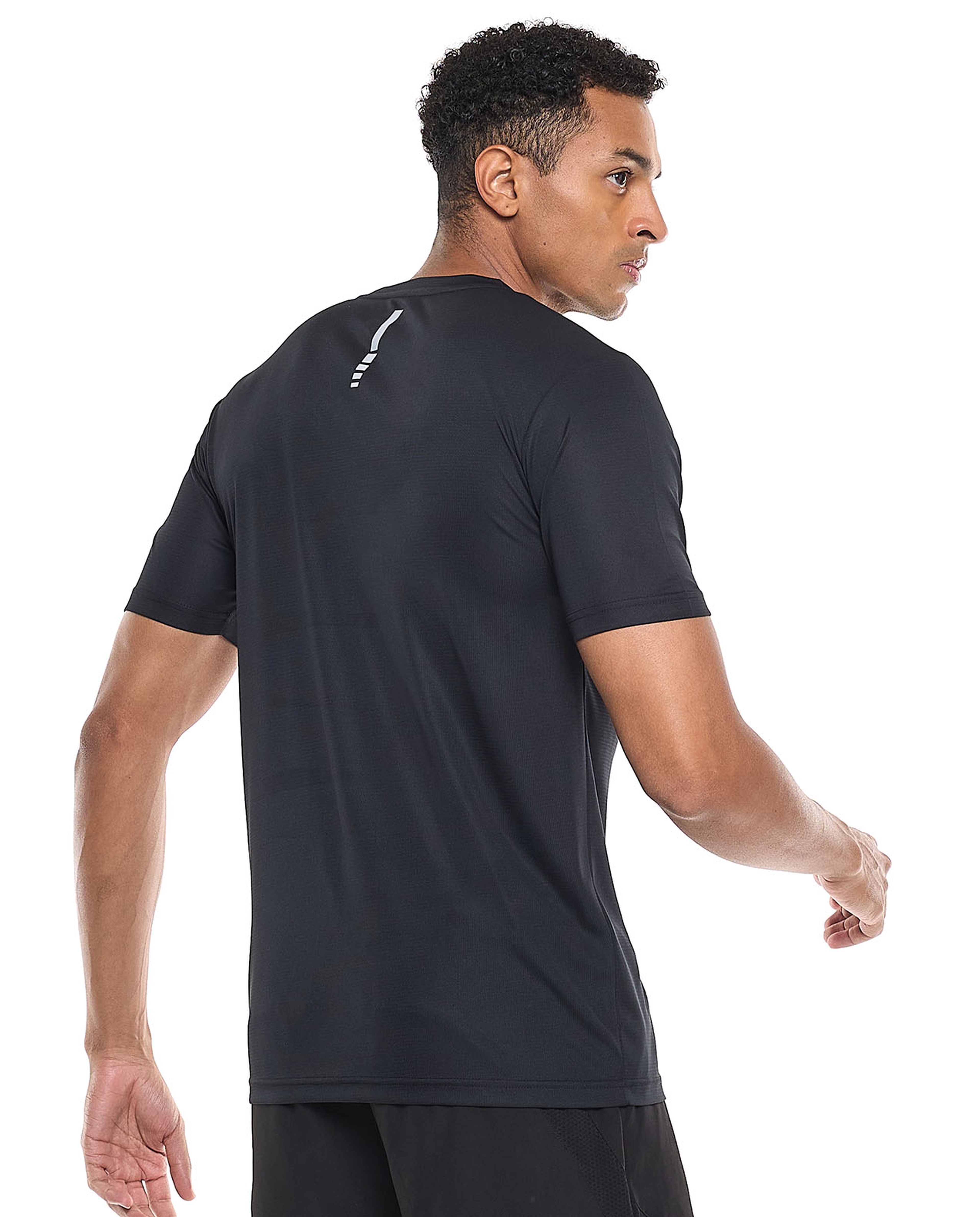 Logo Detail Active T-Shirt with Crew Neck and Short Sleeves