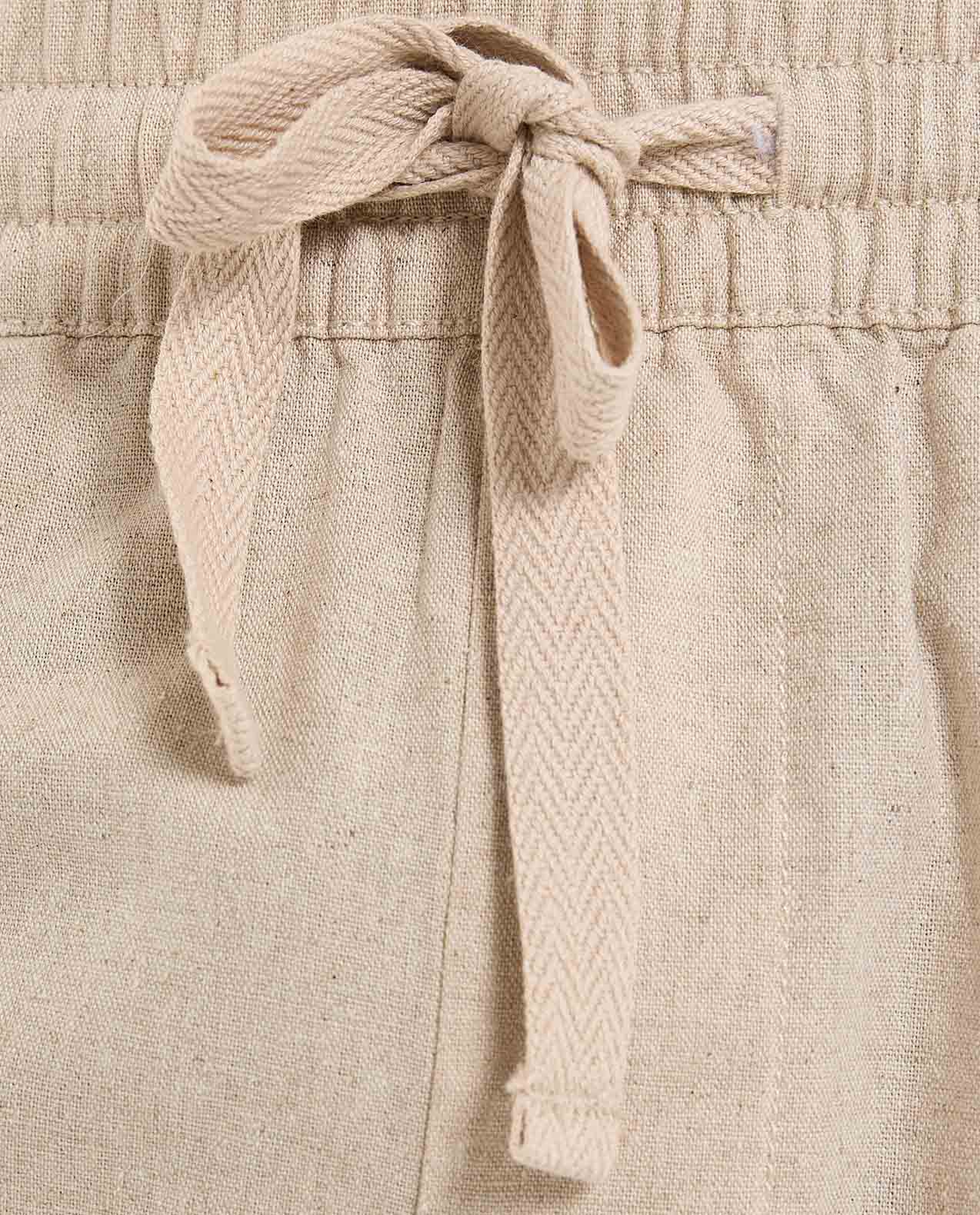 Solid Tapered Pants With Drawstring Waist