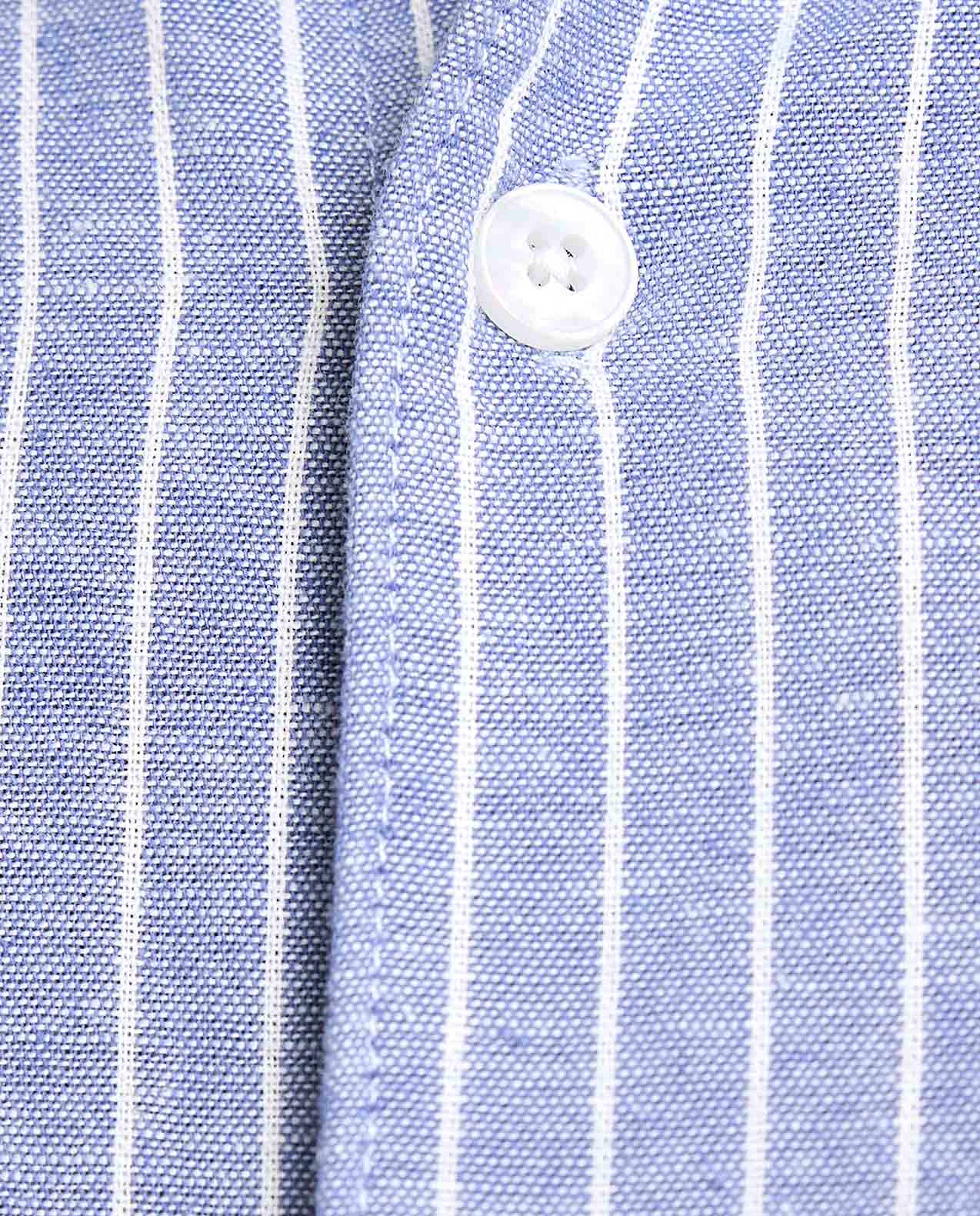 Textured Shirt With Stand Collar and Long Sleeves