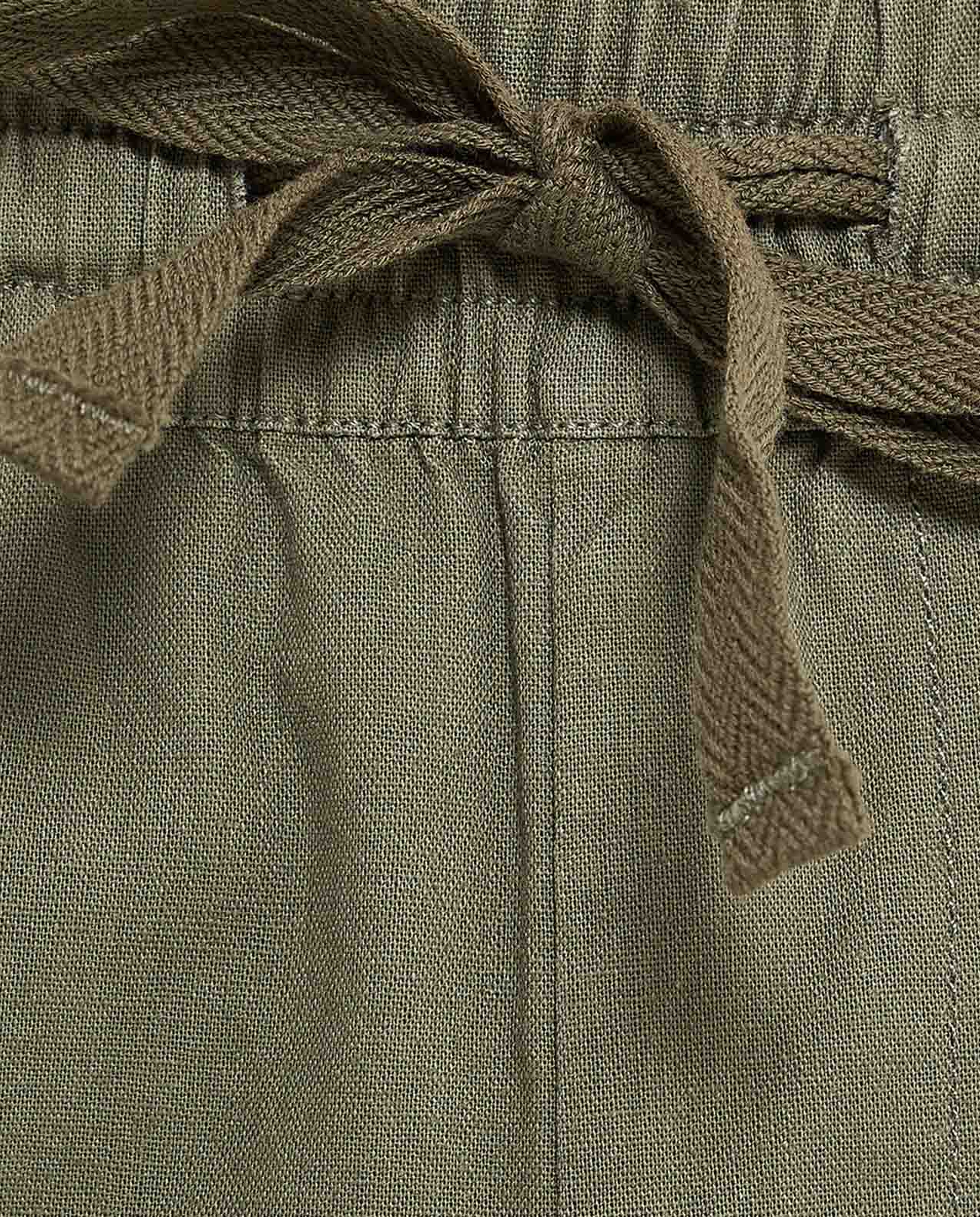 Solid Tapered Pants With Drawstring Waist