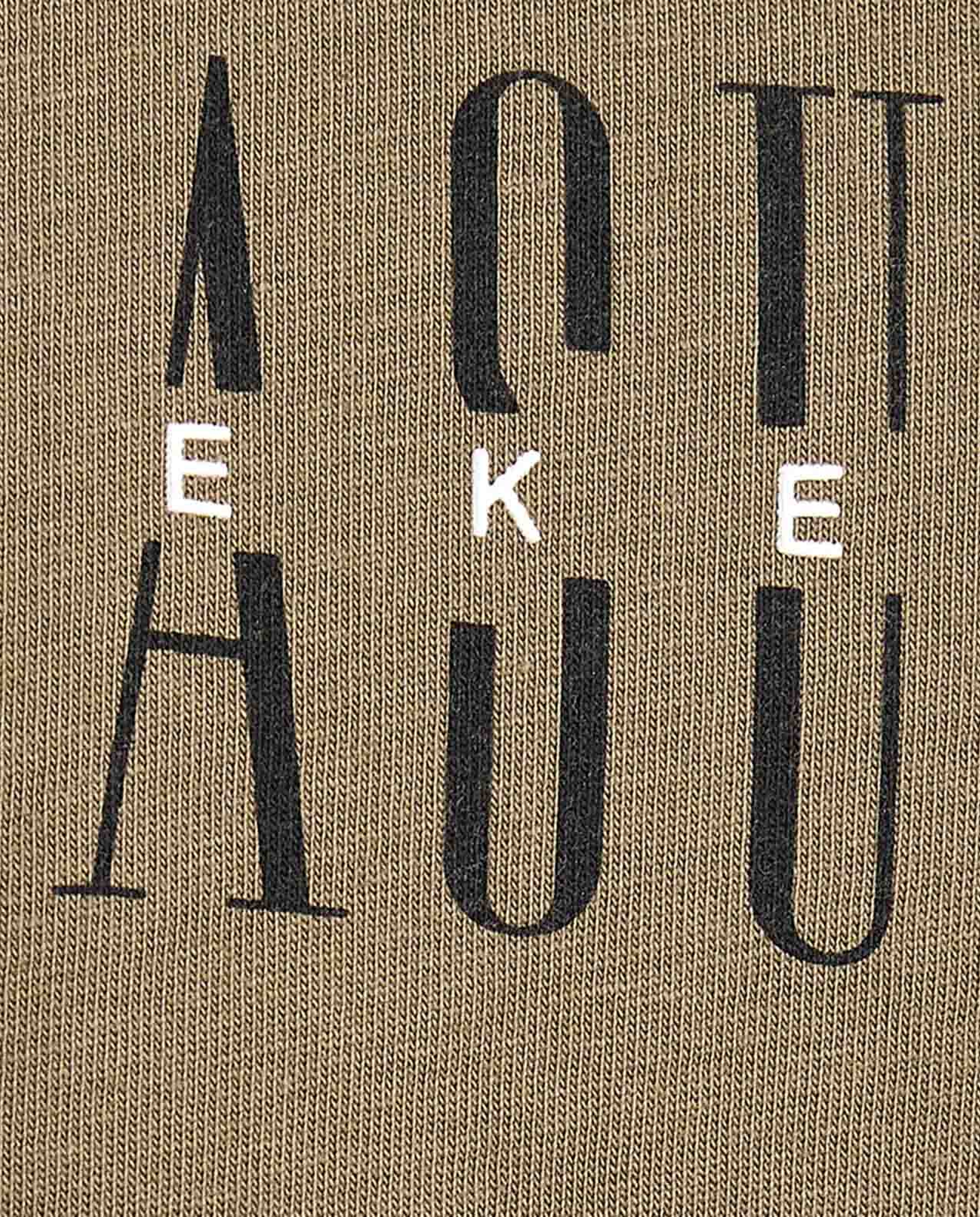 Typography Print T-Shirt With Crew Neck and Short Sleeves