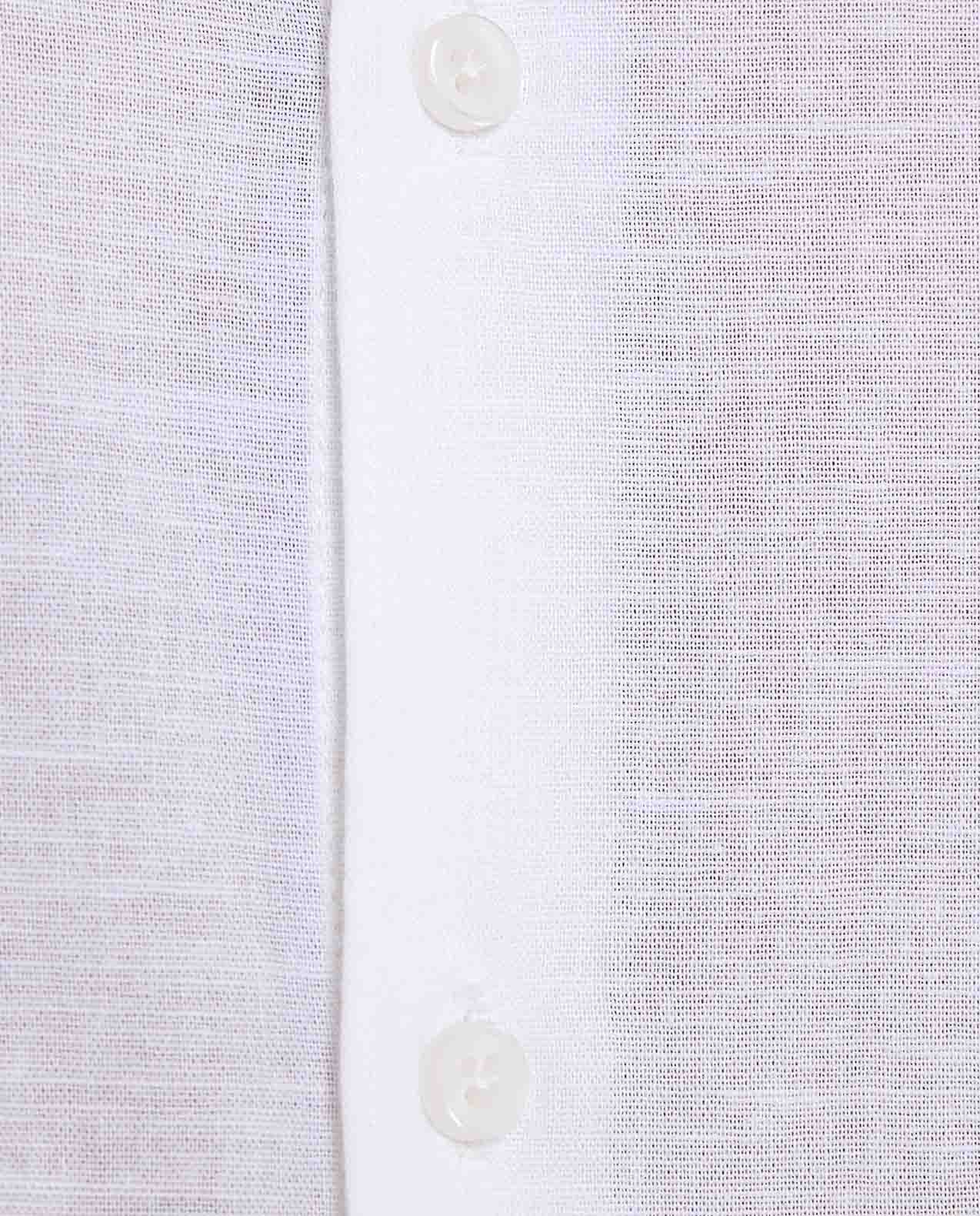 Solid Shirt With Stand Collar and Long Sleeves