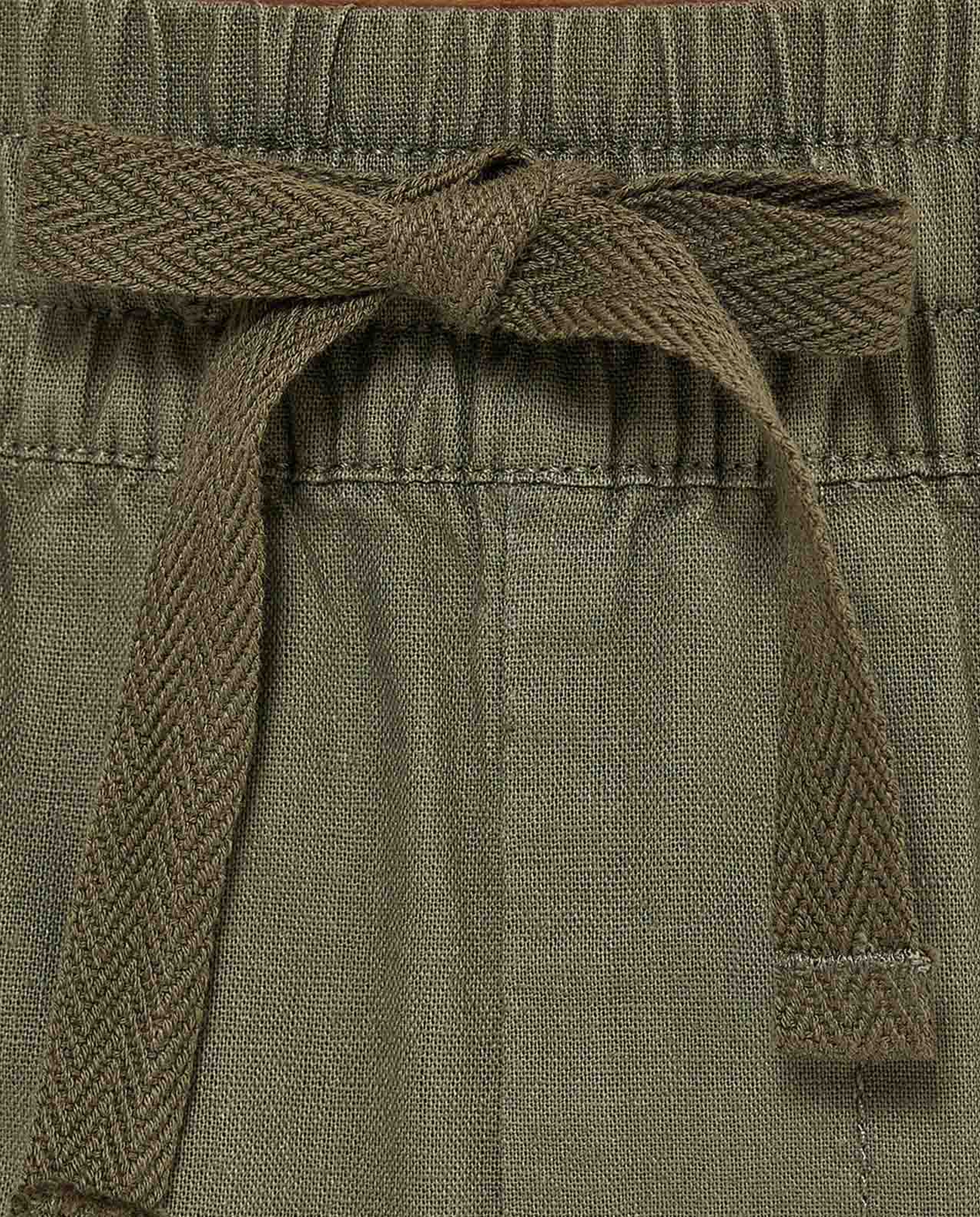 Solid Shorts With Drawstring Waist