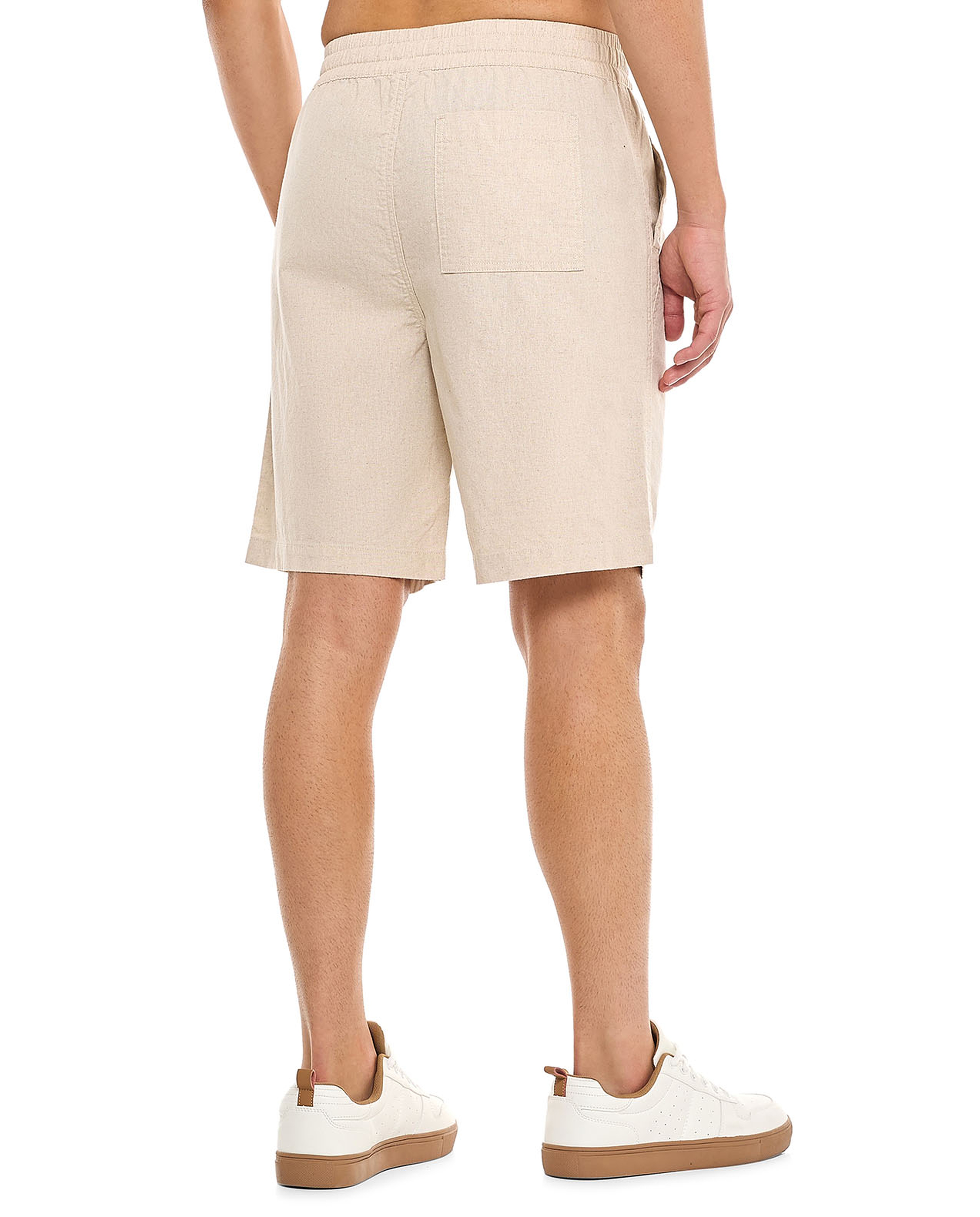 Solid Shorts With Drawstring Waist