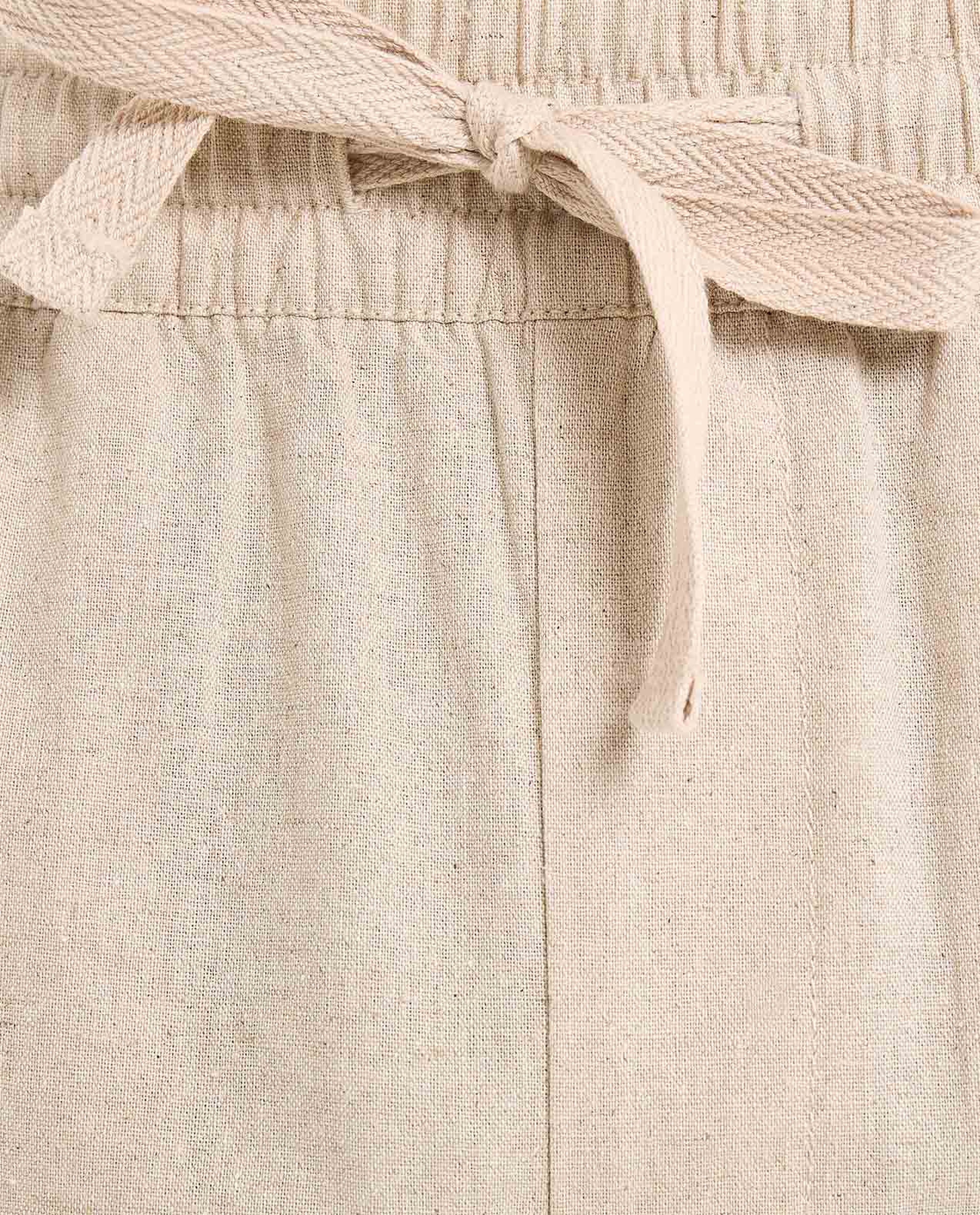 Solid Shorts With Drawstring Waist