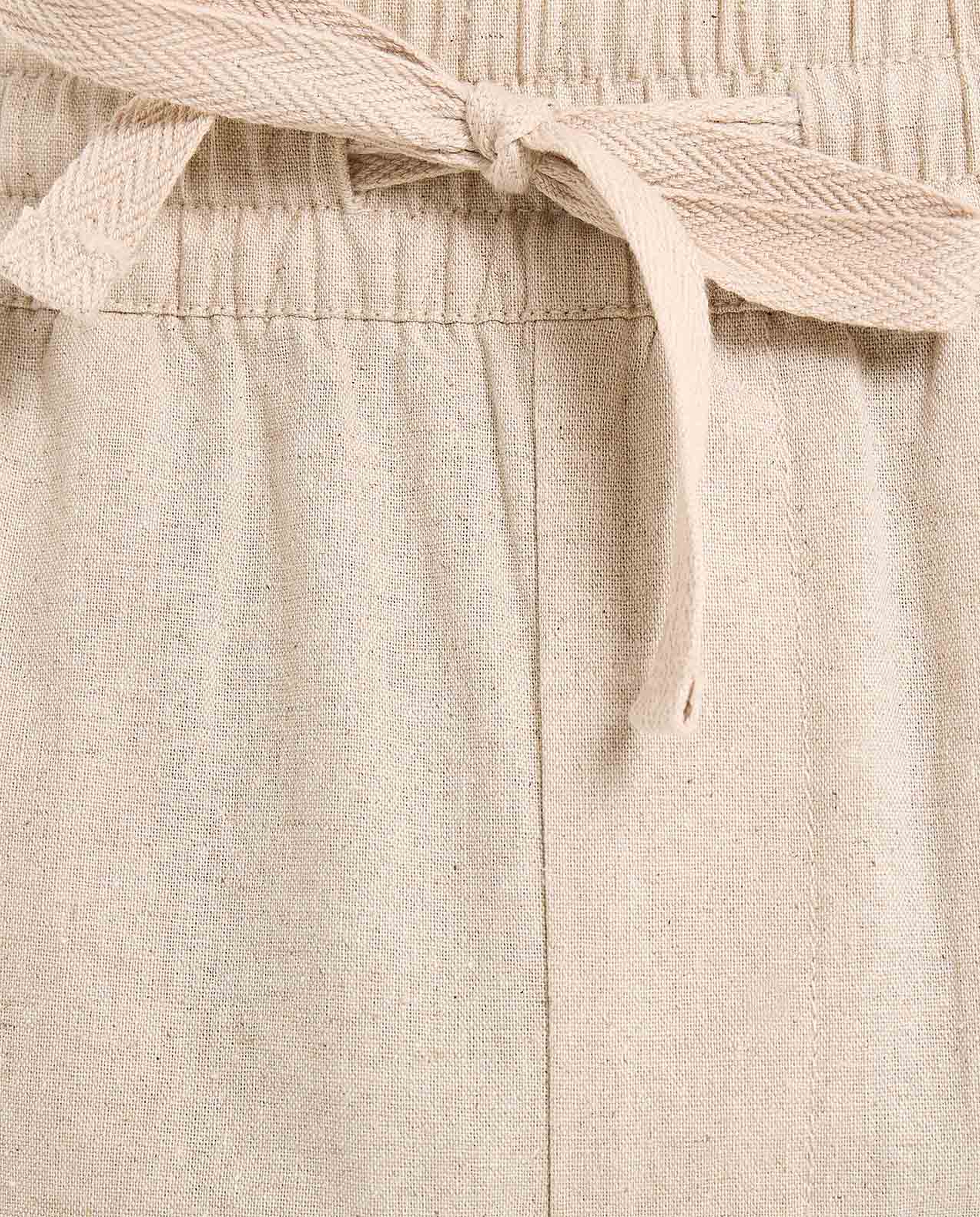 Solid Shorts With Drawstring Waist