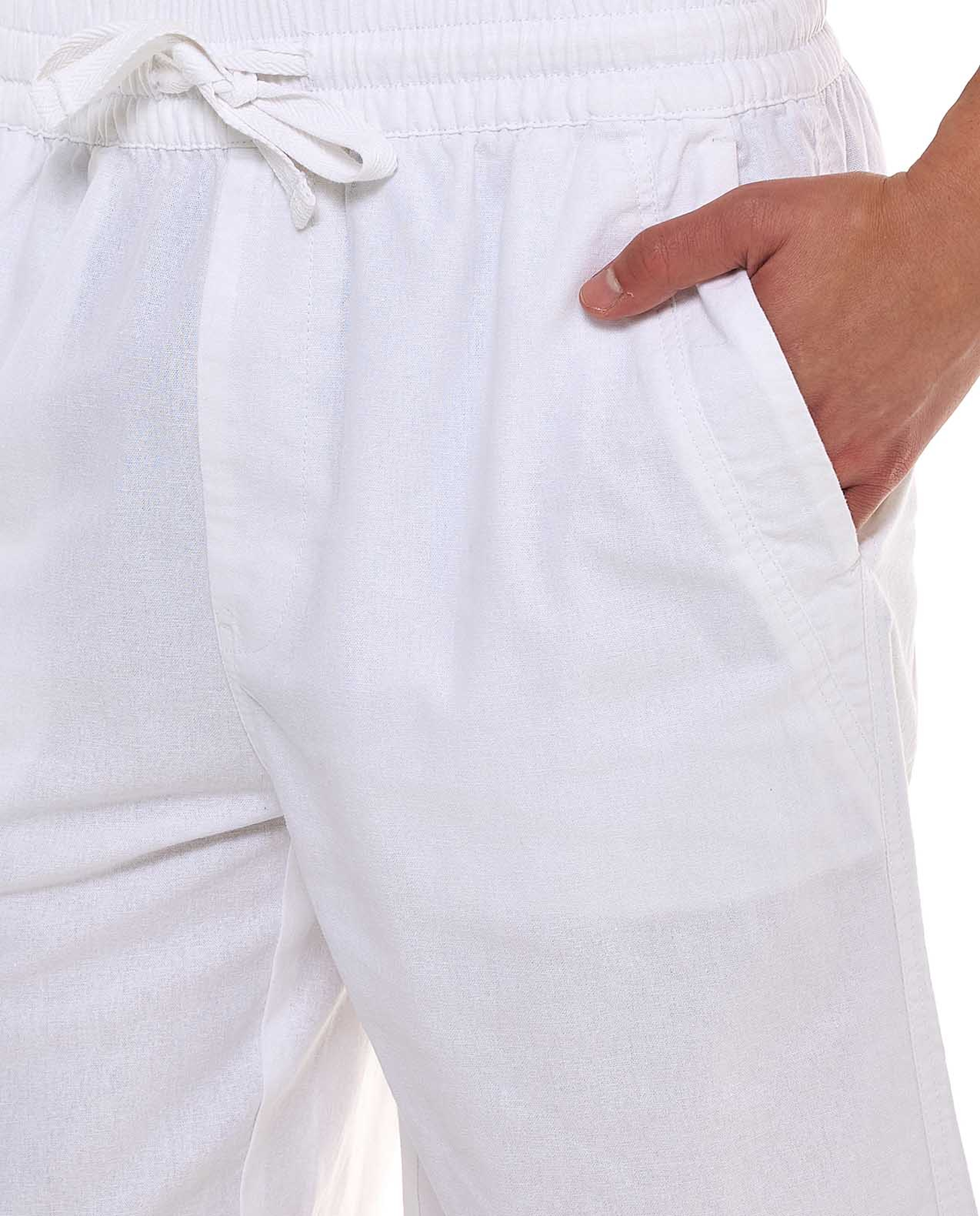 Solid Shorts With Drawstring Waist