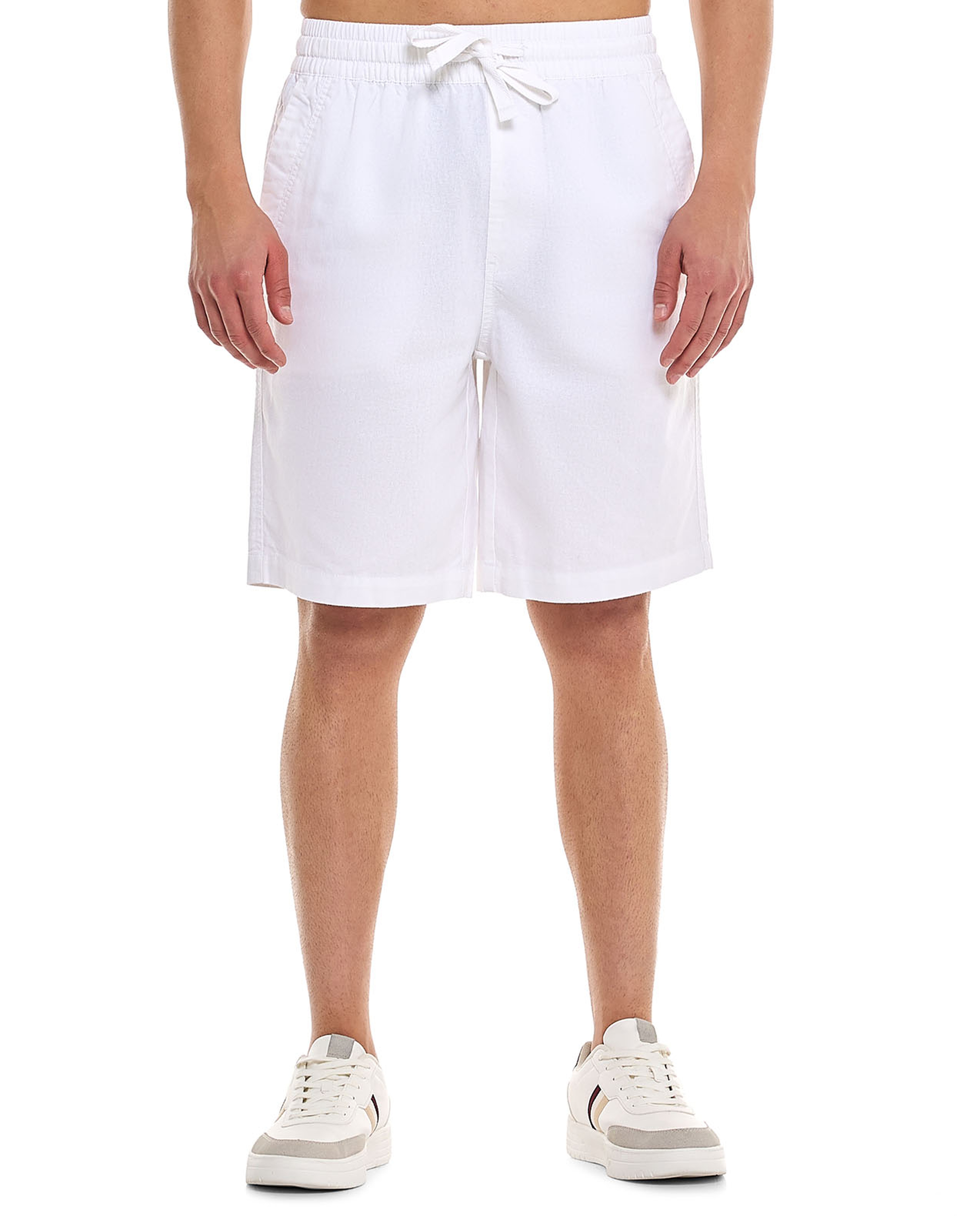 Solid Shorts With Drawstring Waist