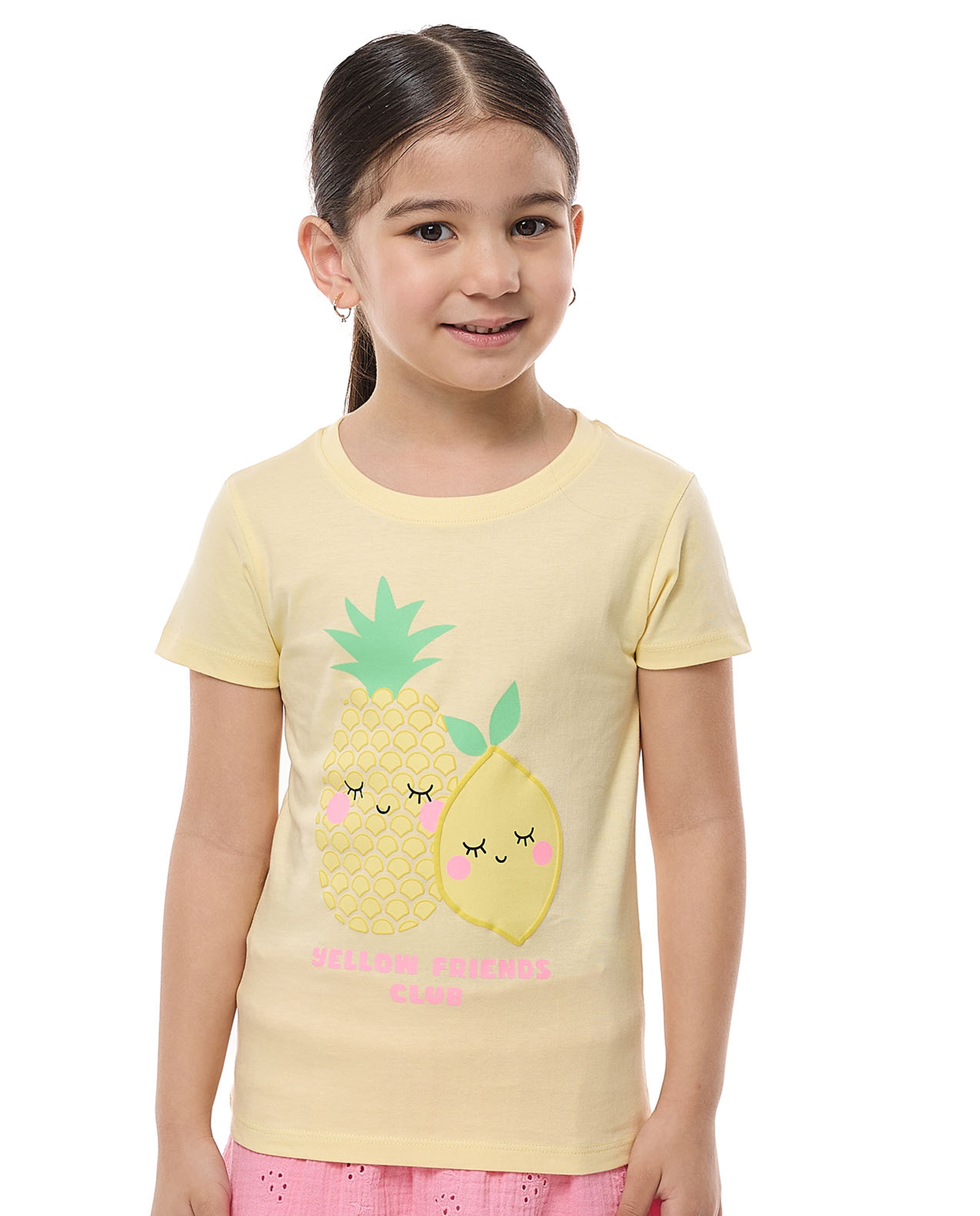 Printed T-Shirt With Crew Neck and Short Sleeves