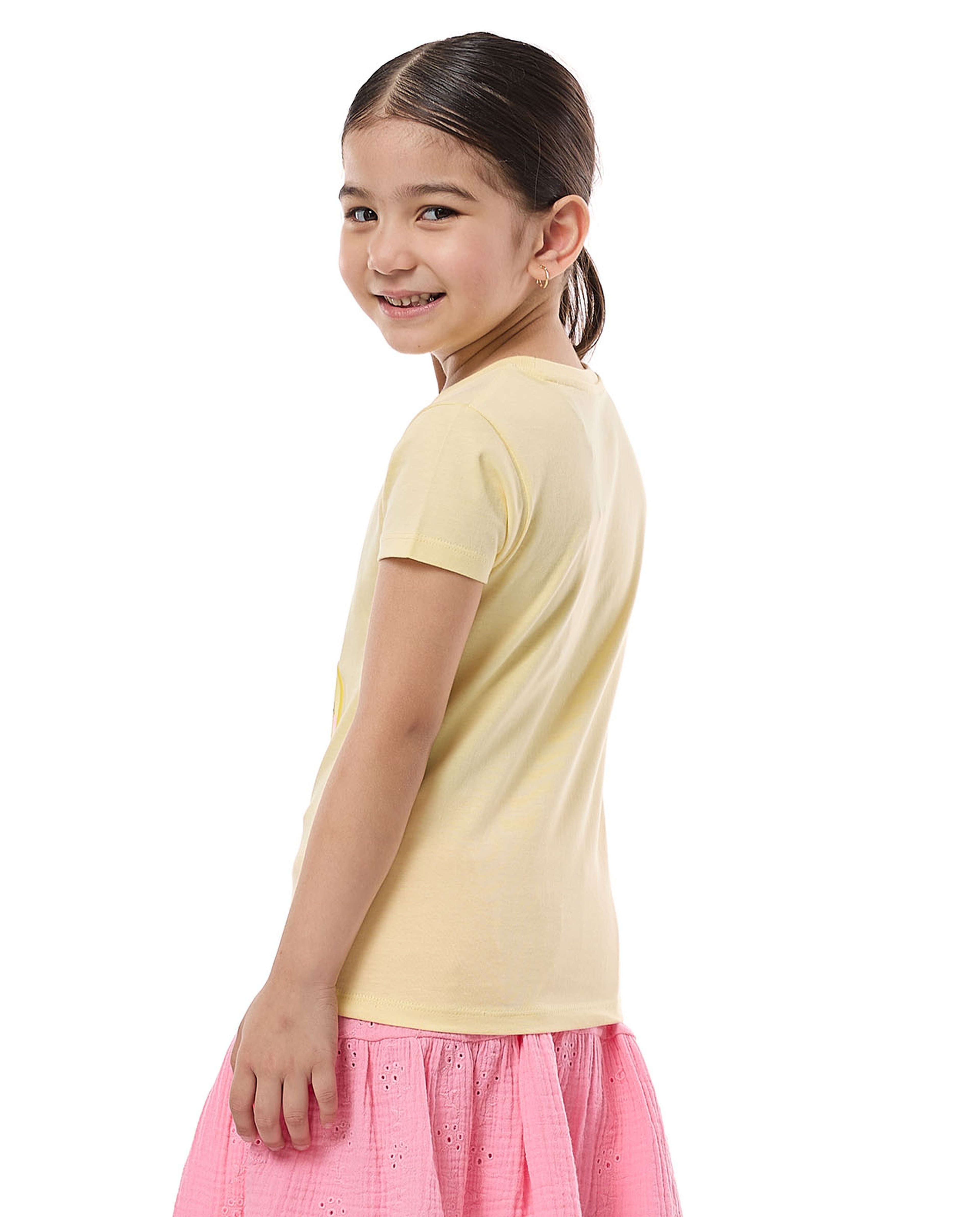 Printed T-Shirt With Crew Neck and Short Sleeves