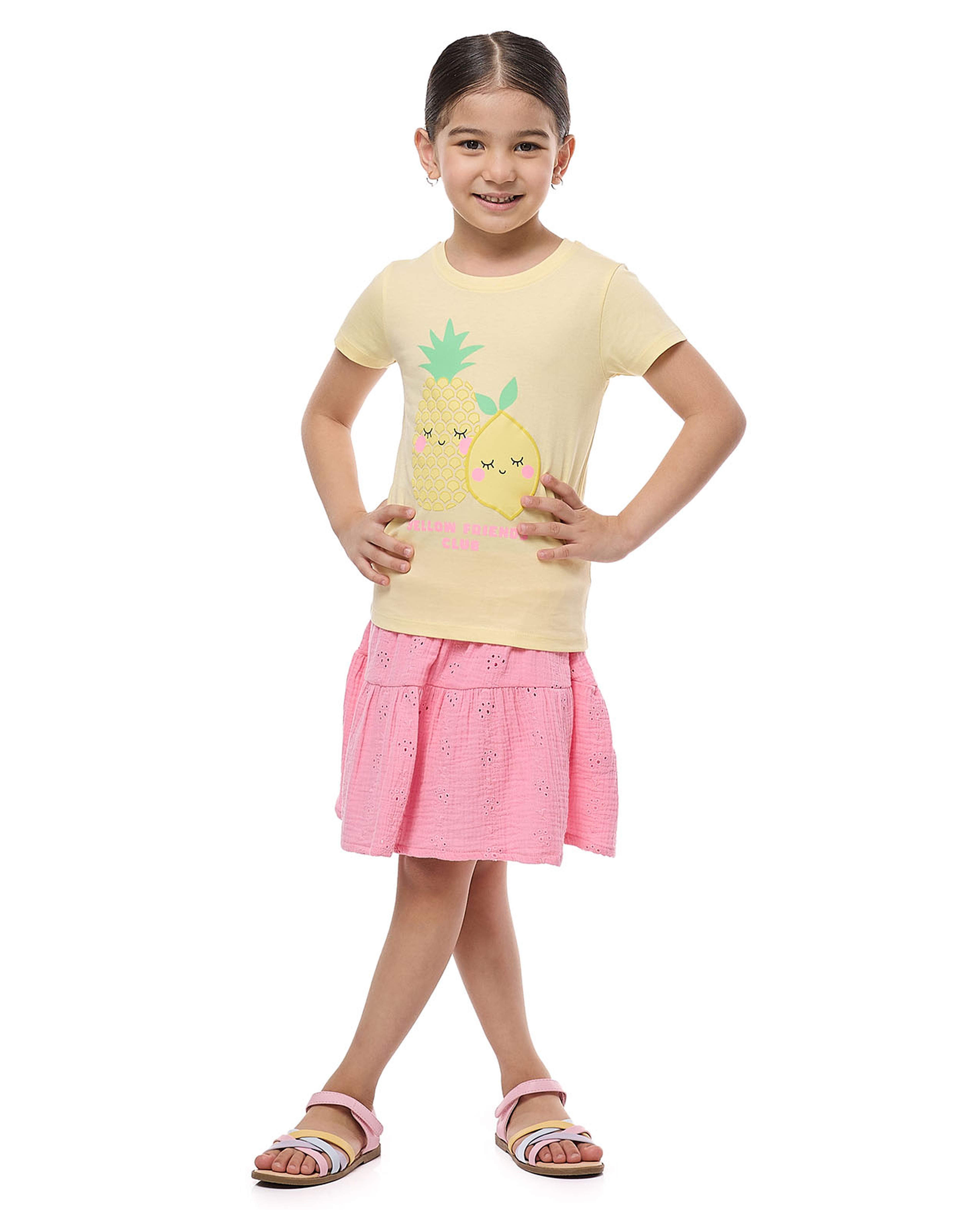 Printed T-Shirt With Crew Neck and Short Sleeves