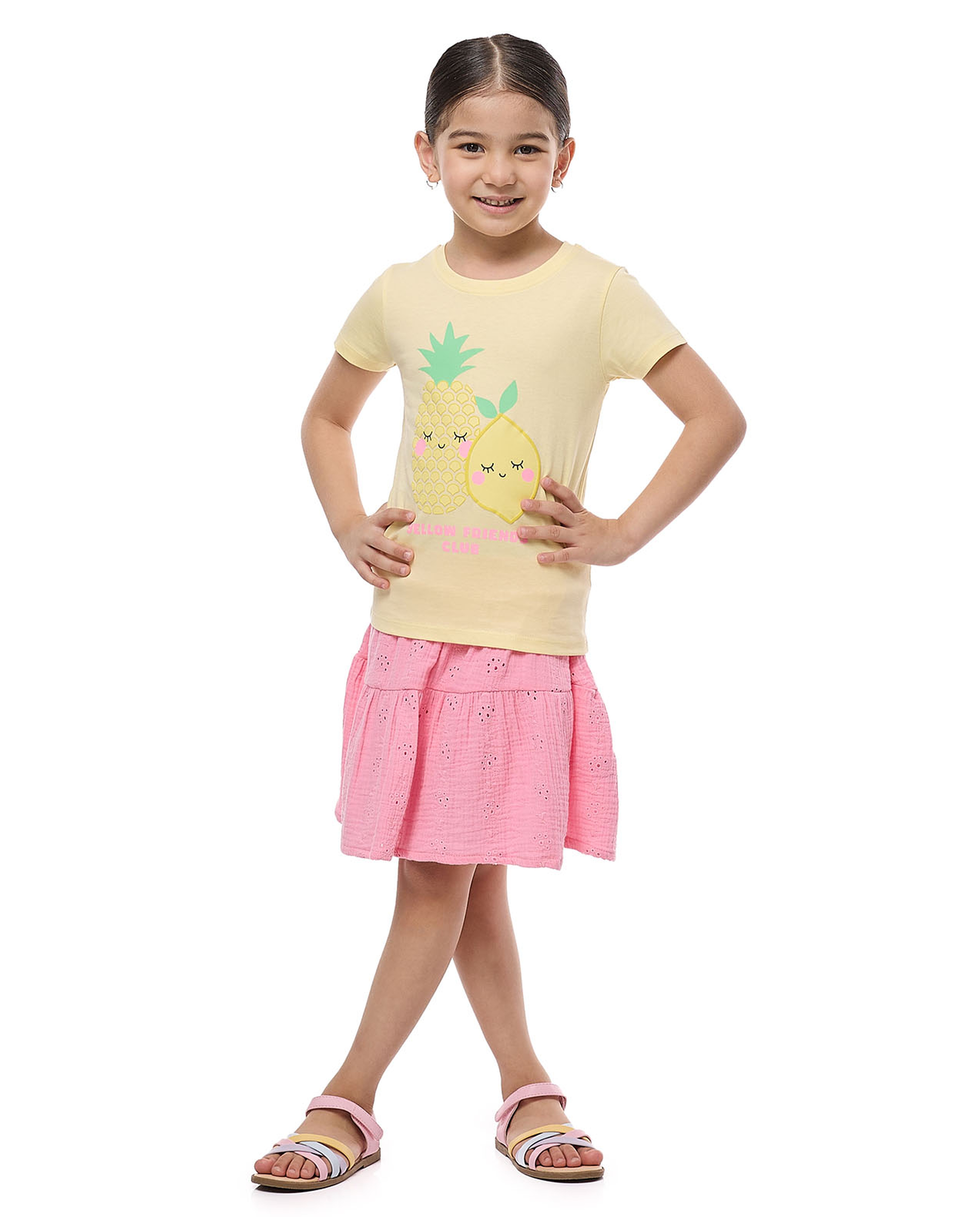 Printed T-Shirt With Crew Neck and Short Sleeves