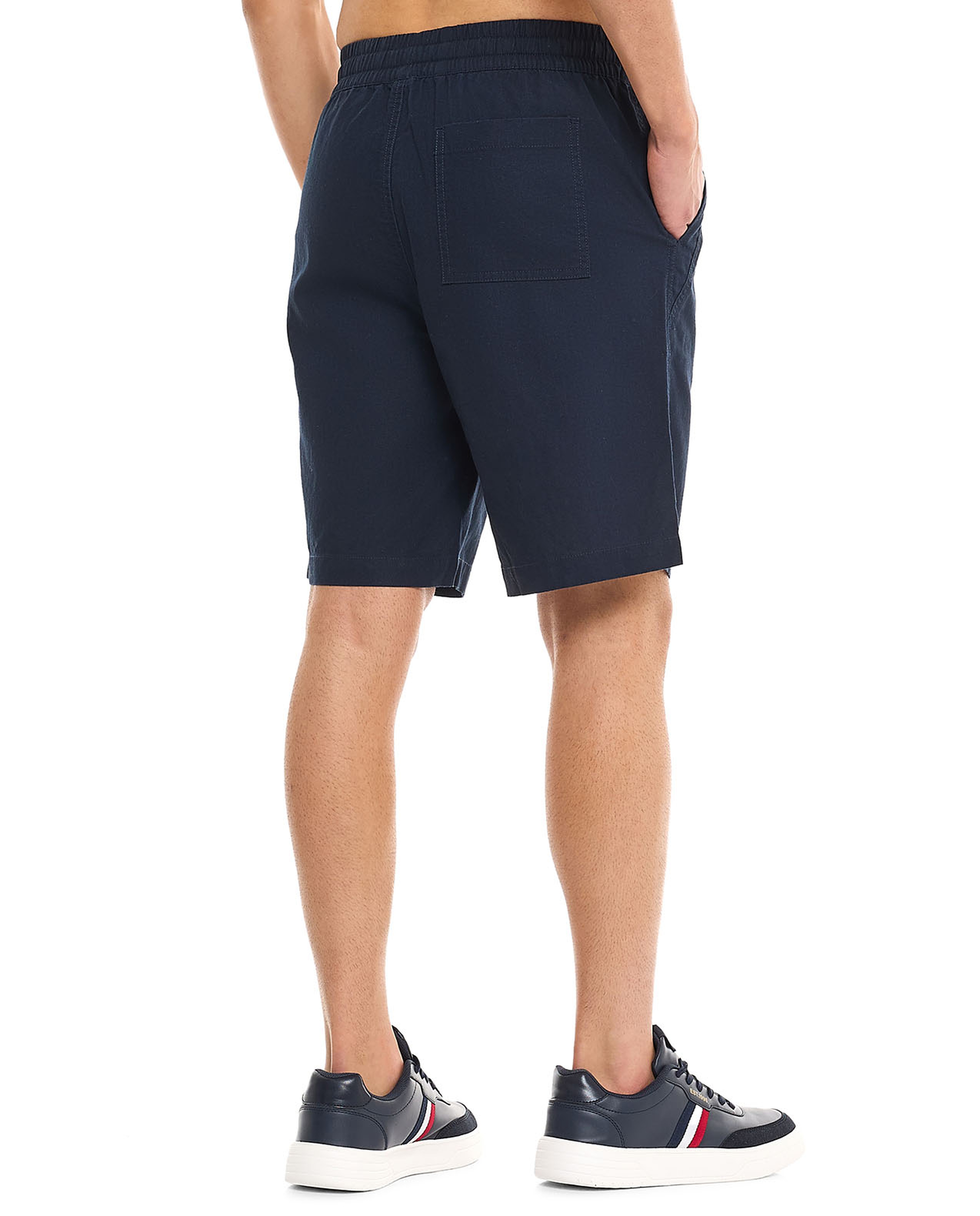 Solid Shorts With Drawstring Waist